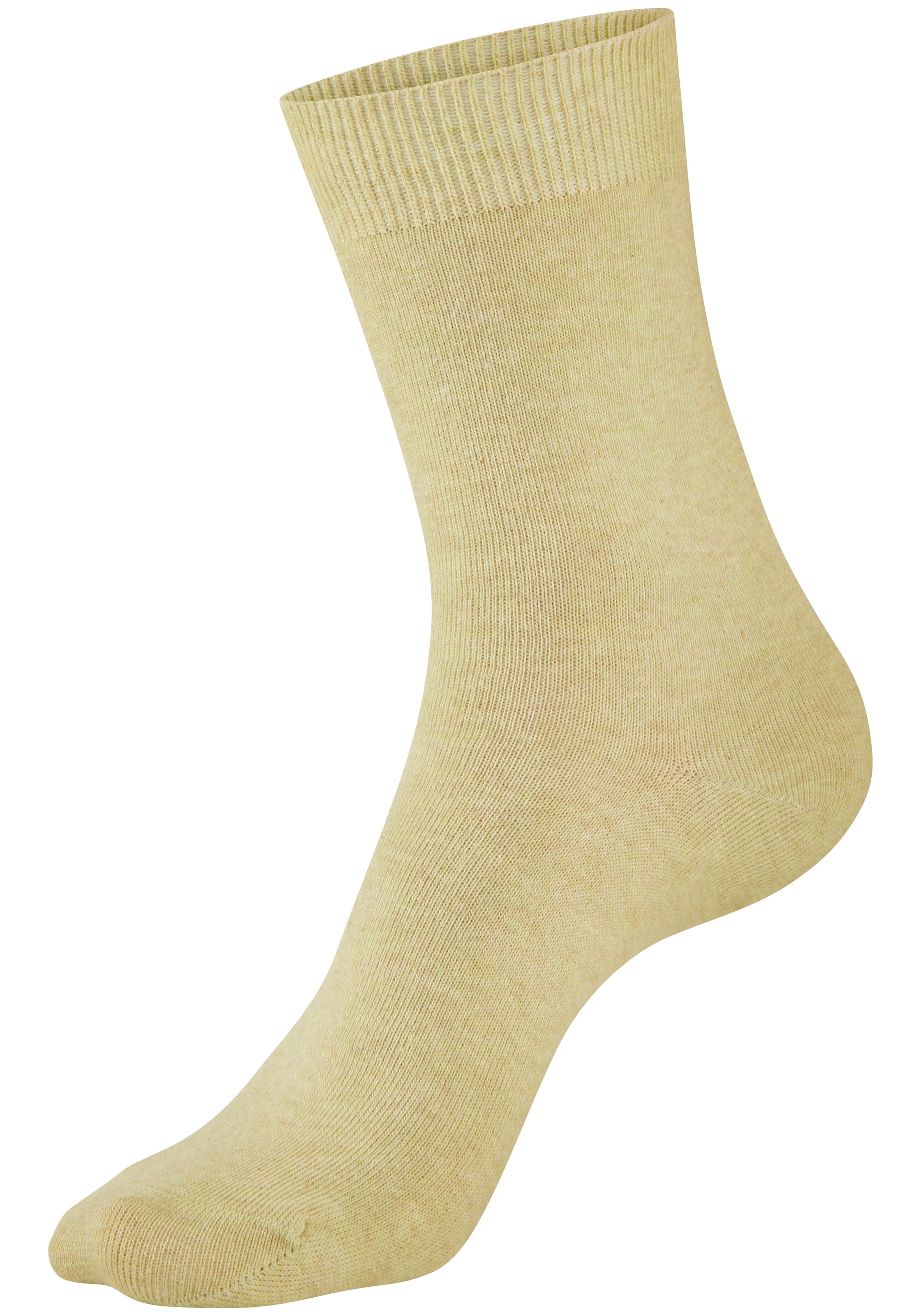H.I.S Chaussettes basiques »Damensocken, frische melierte Farben; casual« Paquet, 20 Couple tlg. Chaussettes de tous les jours en gros paquet