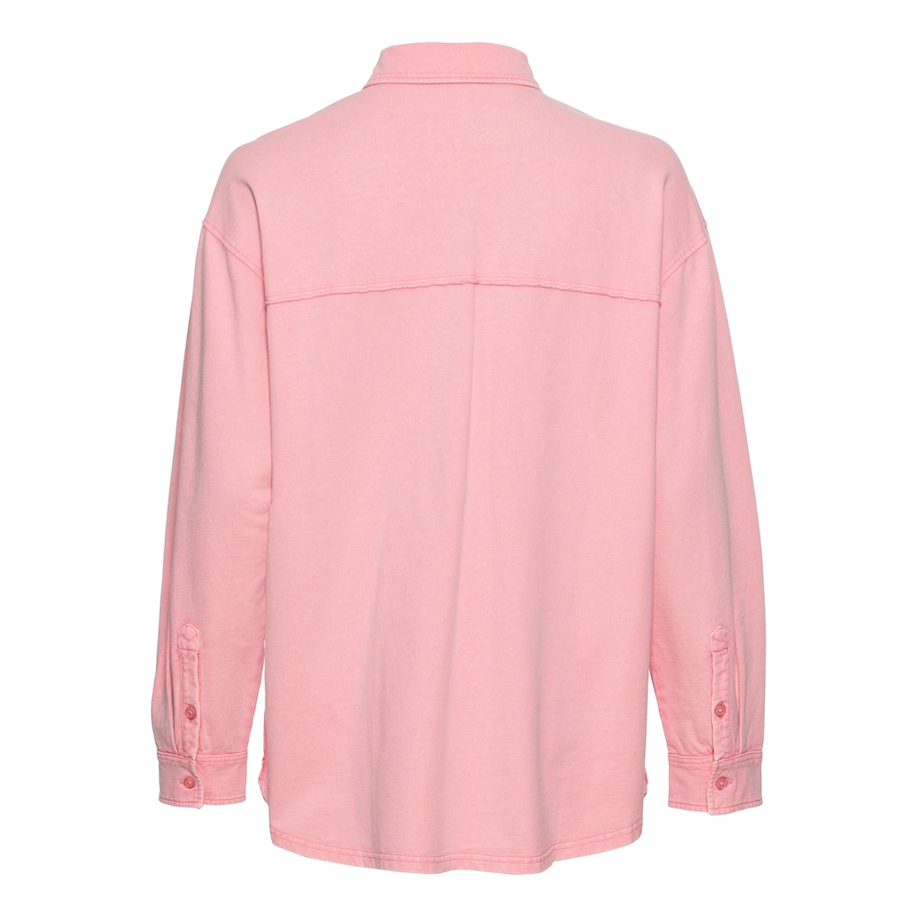 Buffalo Blusenshirt, Loungeshirt im Used-Look, Loungewear