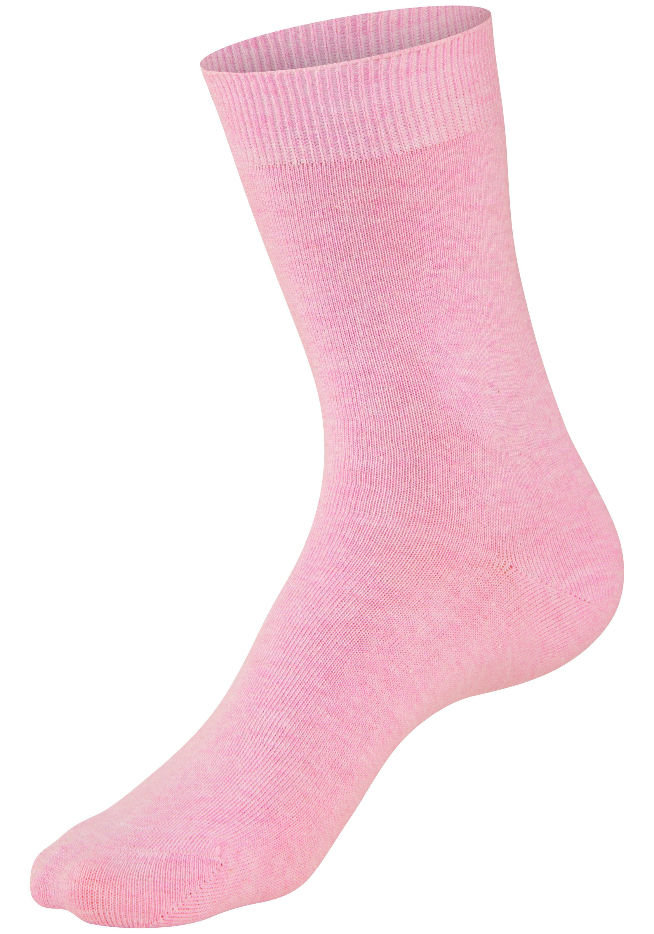 H.I.S Chaussettes basiques »Damensocken, frische melierte Farben; casual« Paquet, 20 Couple tlg. Chaussettes de tous les jours en gros paquet