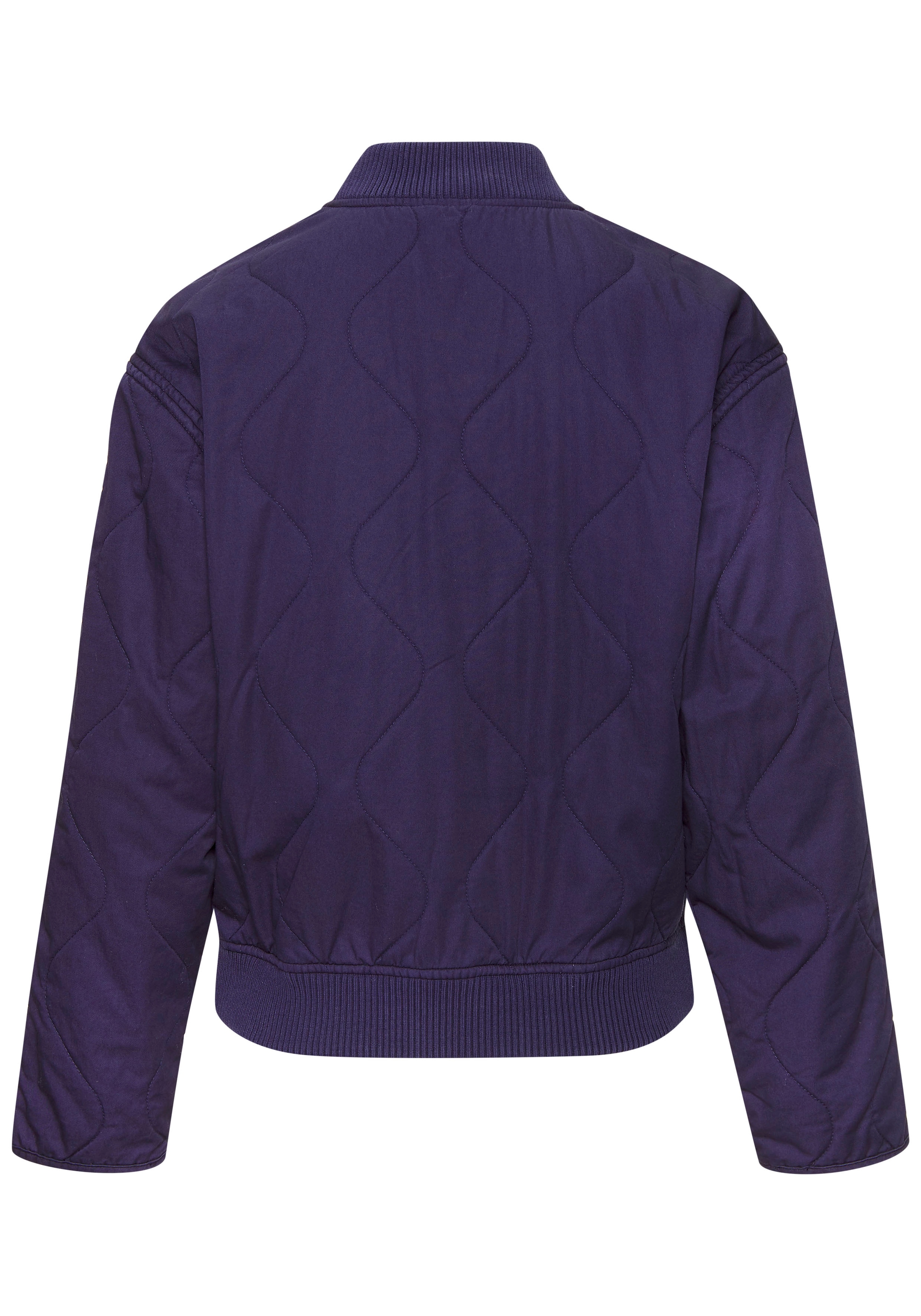 LASCANA Steppjacke, in leicht verwaschener Optik mit Taschen, Bomber-Design