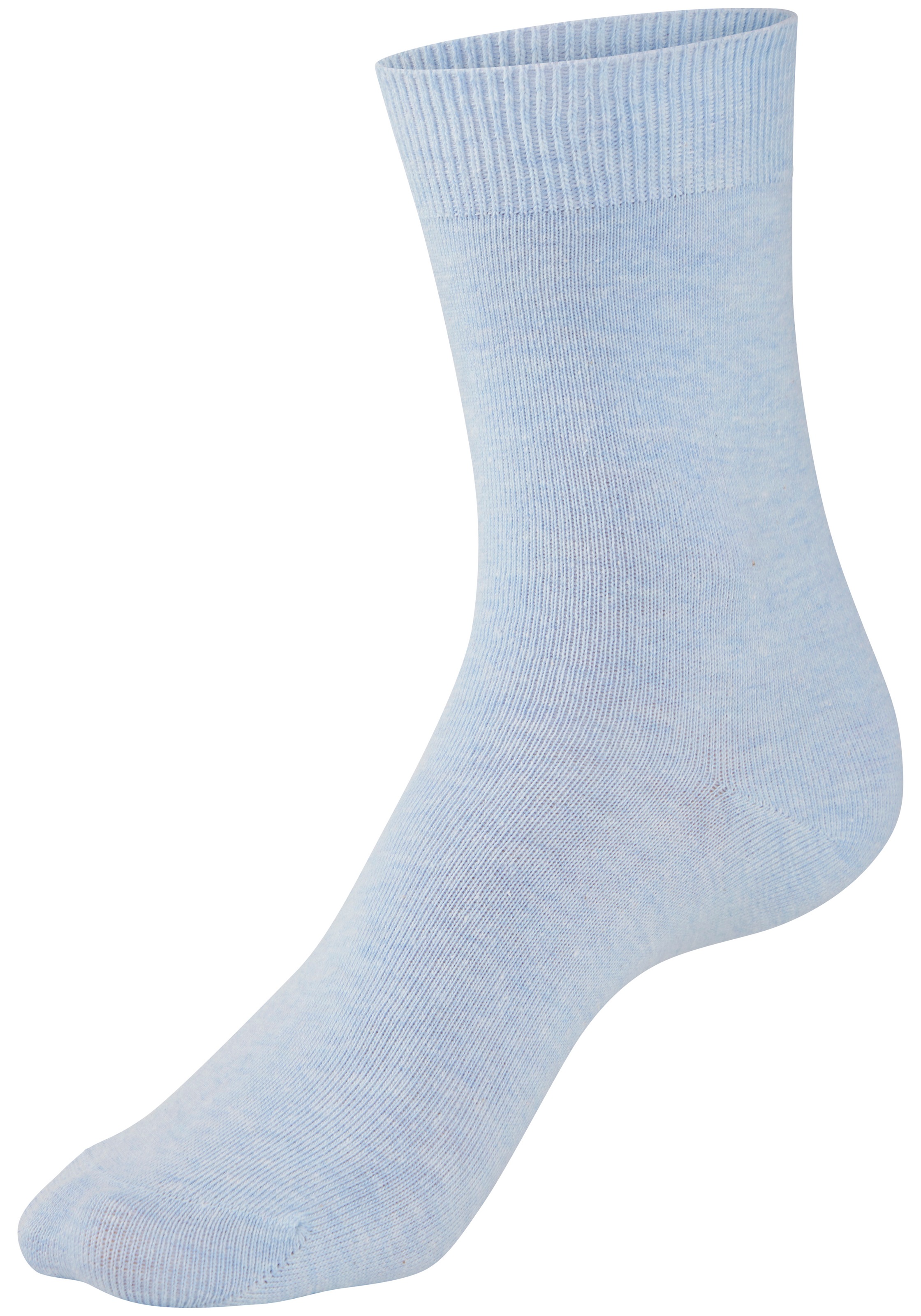H.I.S Chaussettes basiques »Damensocken, frische melierte Farben; casual« Paquet, 20 Couple tlg. Chaussettes de tous les jours en gros paquet