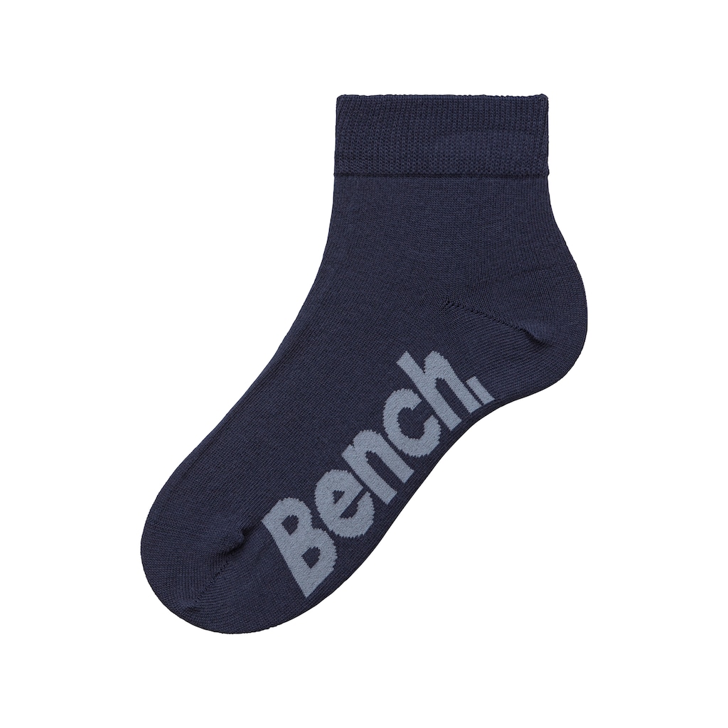 Bench. Kurzsocken, (Federtasche, 7 Paar), in ansprechendem Mäppchen mit Reissverschluss
