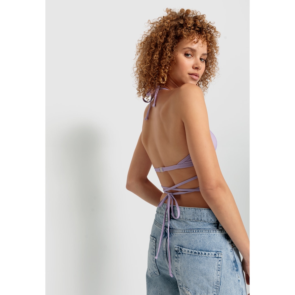 LSCN by LASCANA Triangel-Bikini-Top »Gina«, mit langem Bindeband