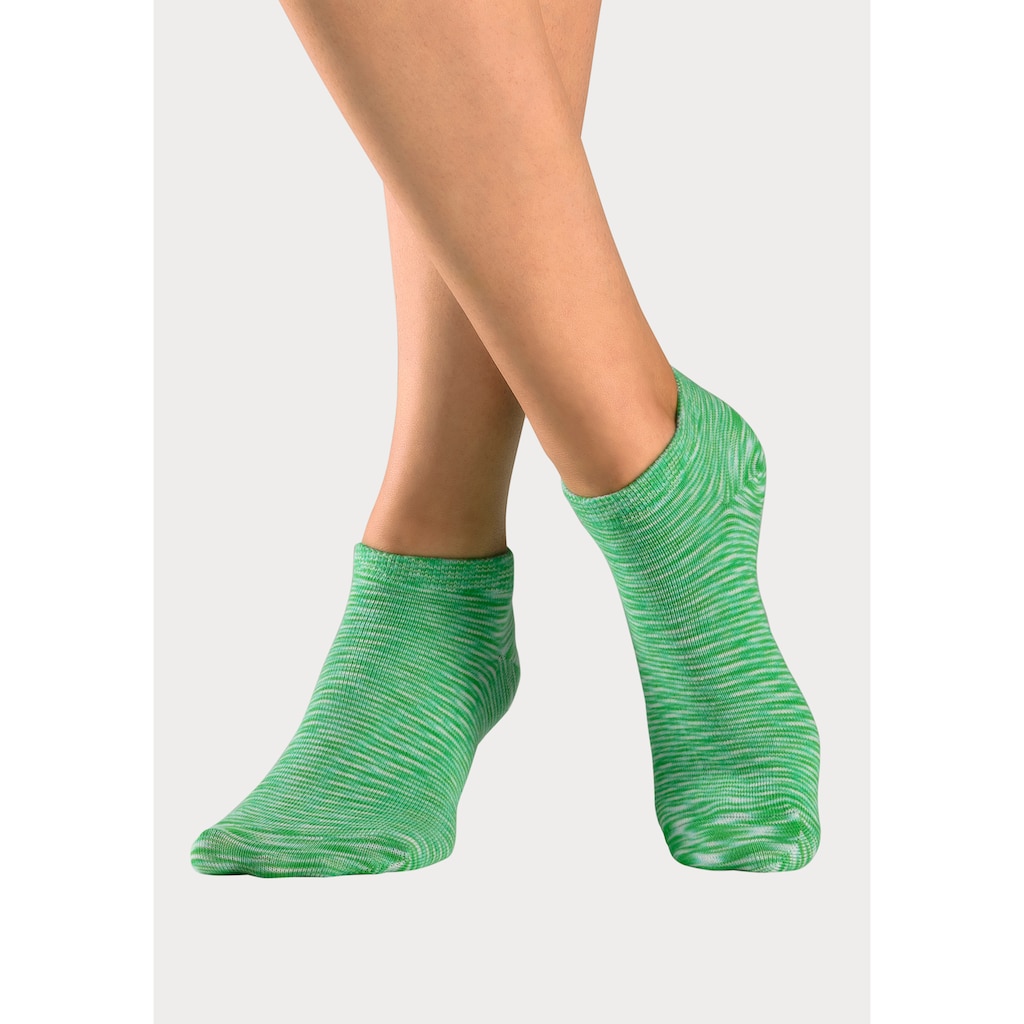 H.I.S Sneakersocken, (Packung, 6 Paar), mit farbigem Garn
