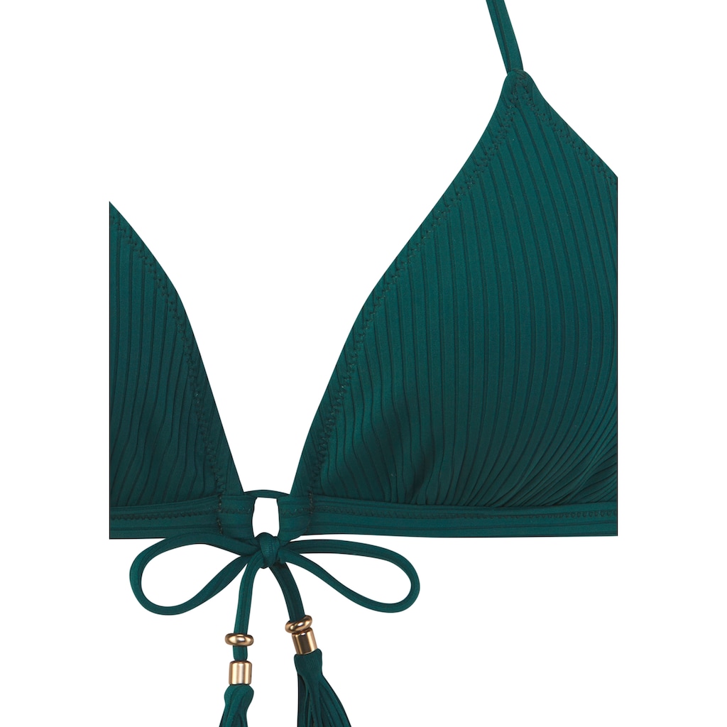 Elbsand Triangel-Bikini, aus trendiger Rippware