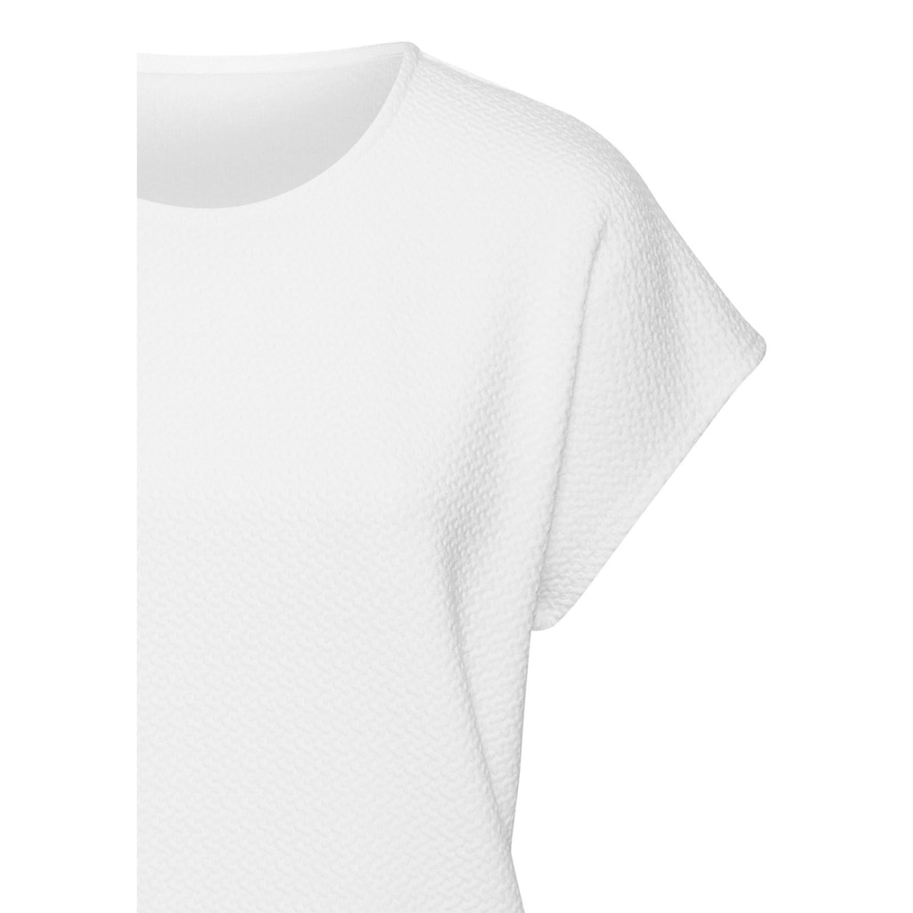 Vivance Kurzarmshirt »aus bügelfreier Strukturqualität«, mit Viskose