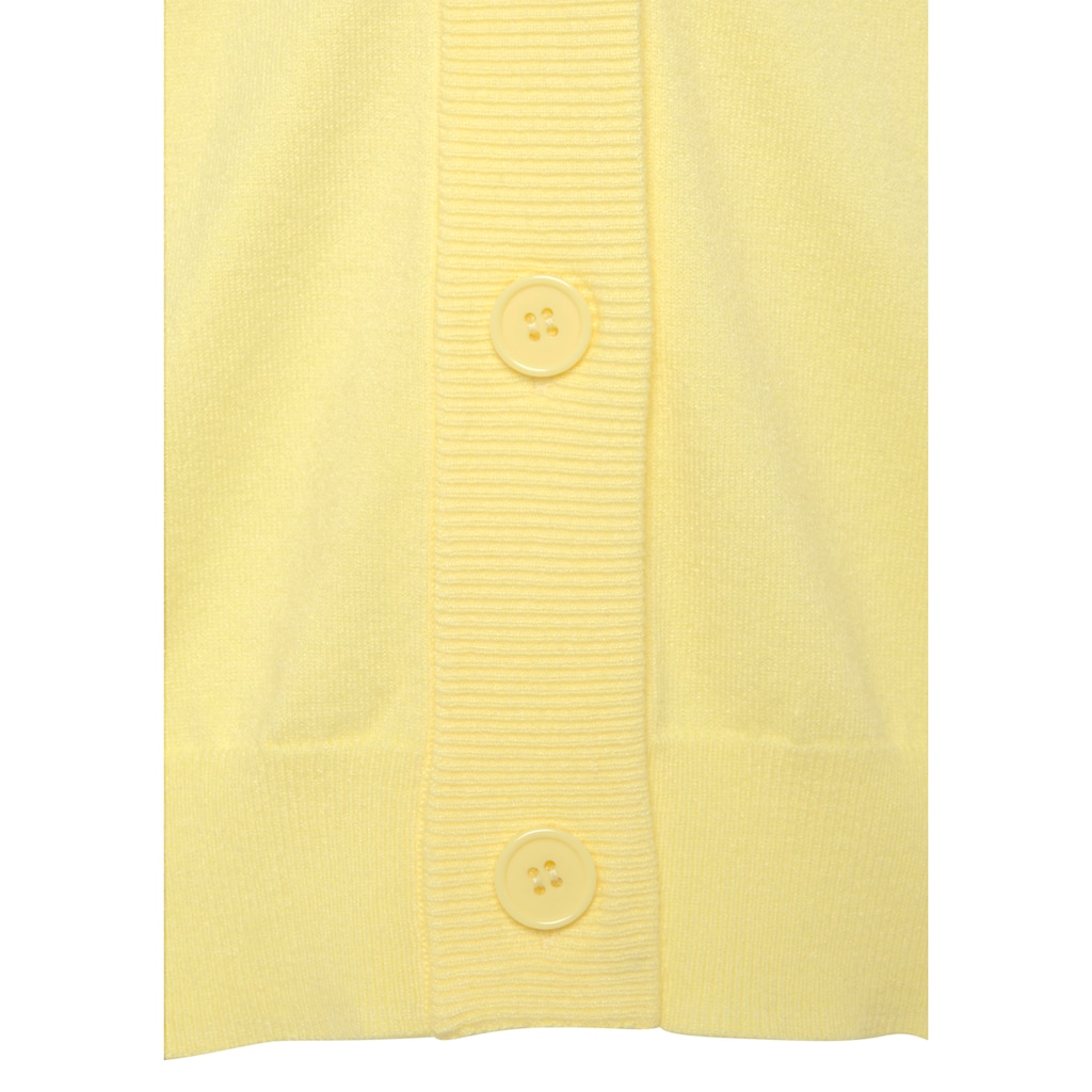 LASCANA Strickjacke, in kurzer Form, Loungewear