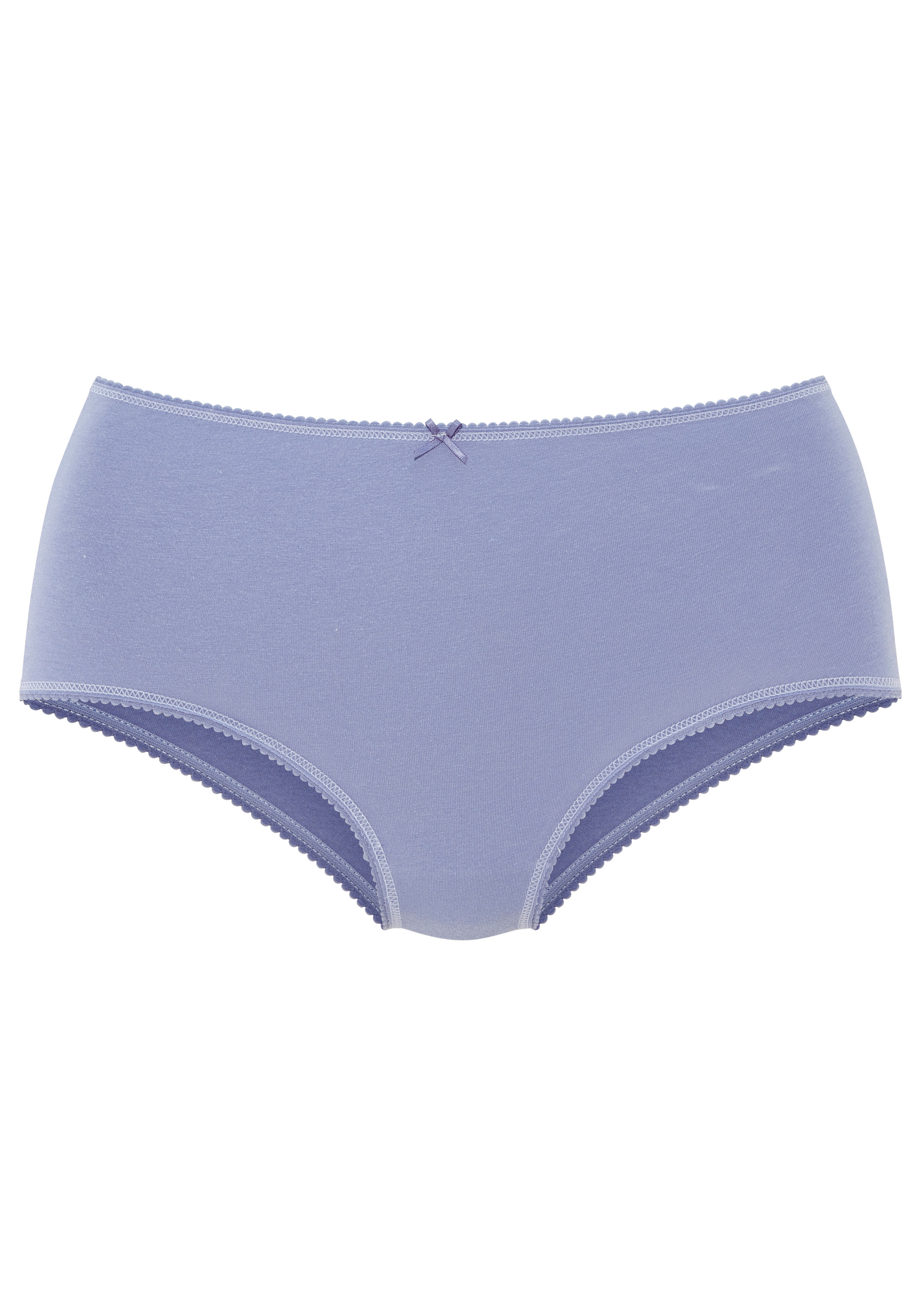 Vivance Taillenslip mit kleiner Häkelkante, elastische Baumwollmischung