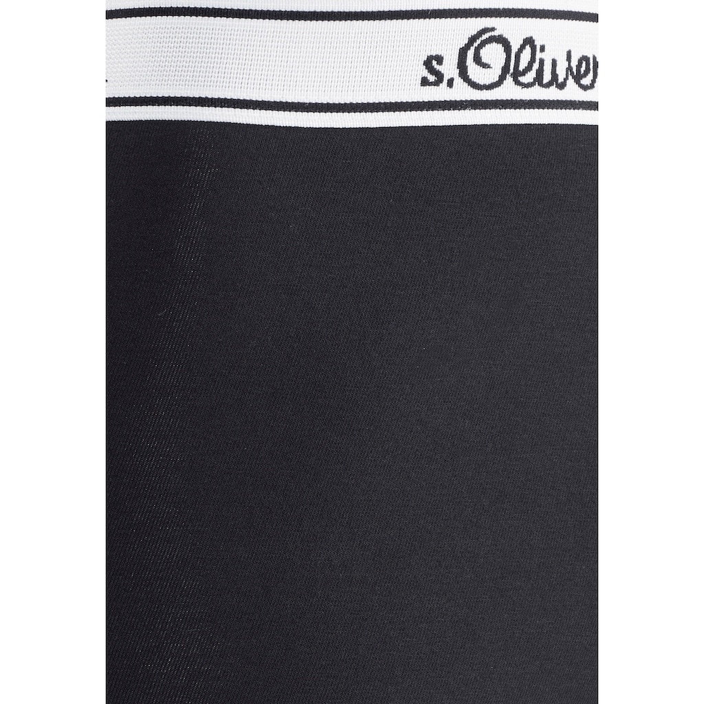 s.Oliver Boxer »Boxershorts für Herren«, (Packung, 3 St.), mit weissem Webbund
