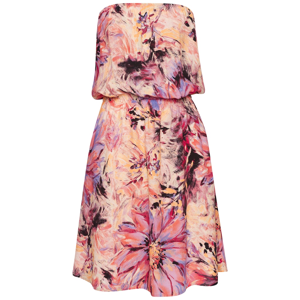 LASCANA Bandeaukleid, mit Alloverprint