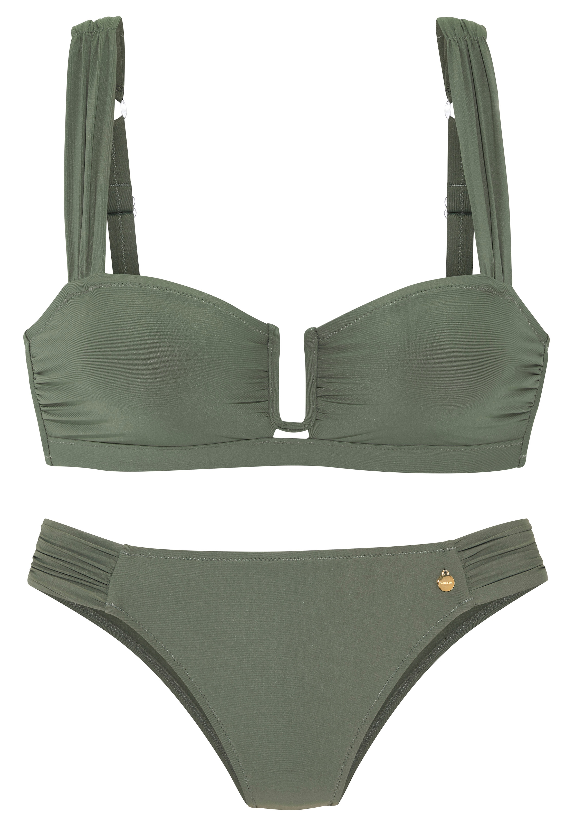 LASCANA Bandeau-Bikini mit modischer Zierschnalle