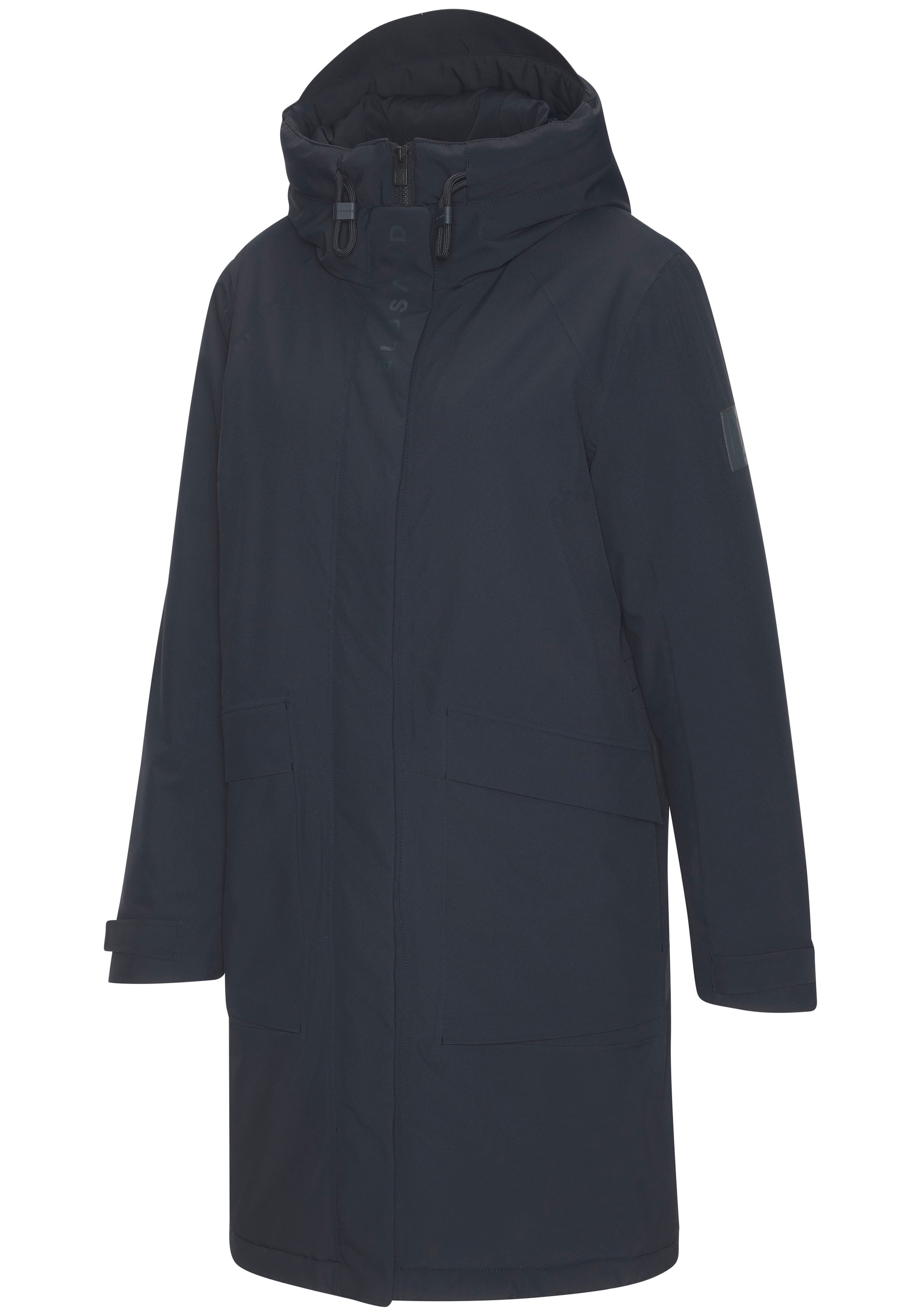 Elbsand Winterjacke mit Kapuze mit verstellbarer Kapuze und aufgesetzten Taschen