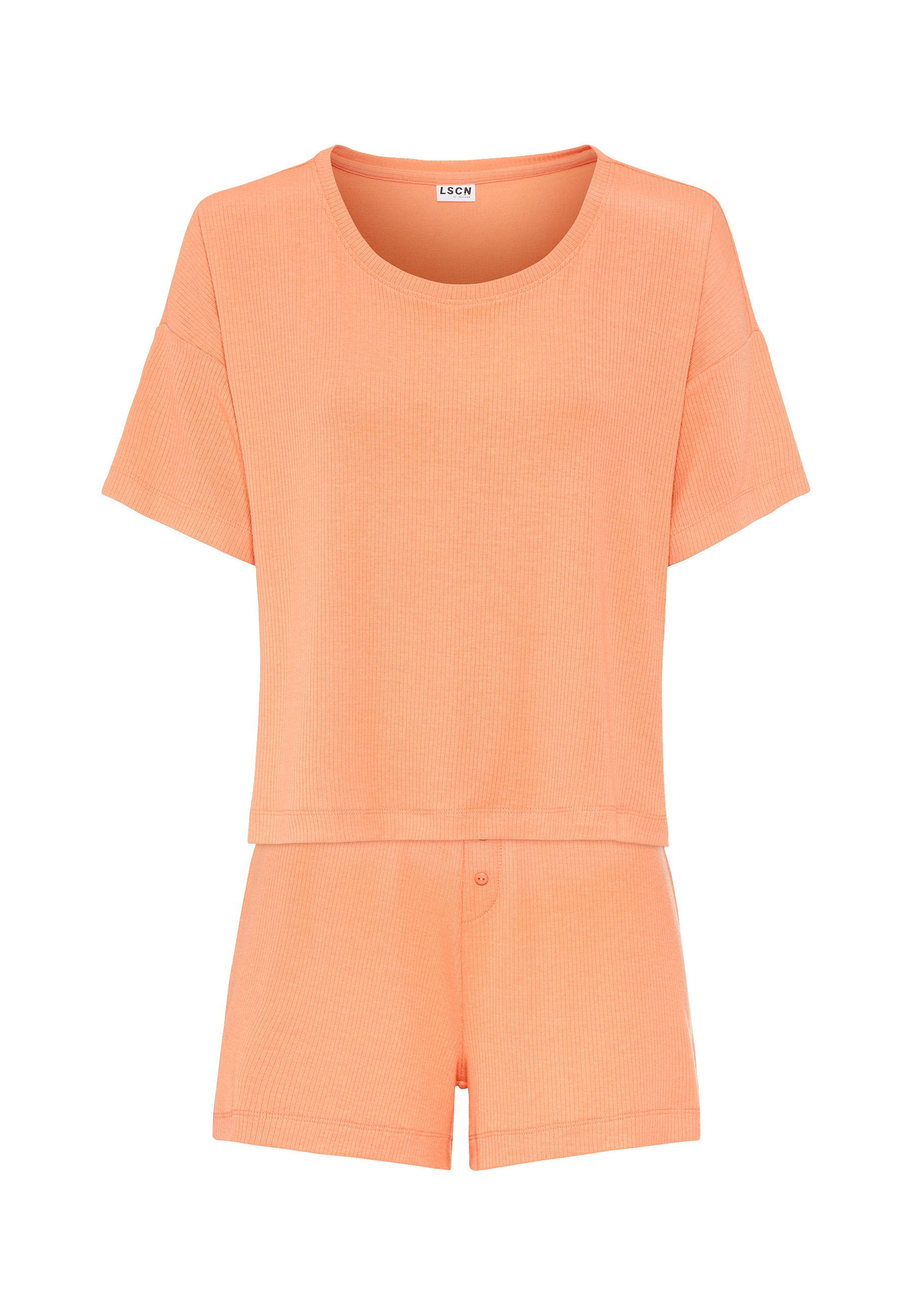 LSCN by LASCANA Shorty, (2 tlg.), mit kleiner Zierknopfleiste