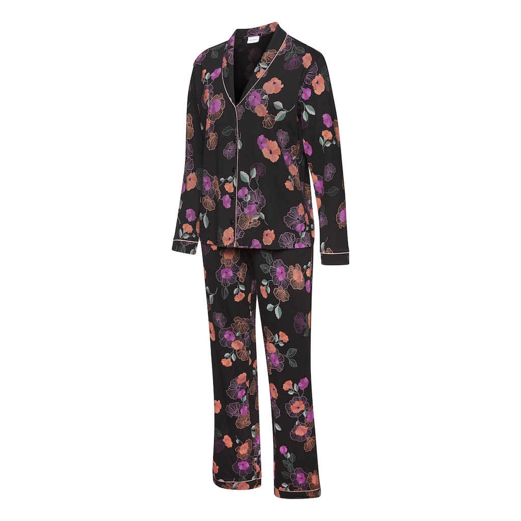 Vivance Dreams Pyjama, (2 tlg.), mit Blumen-Druck