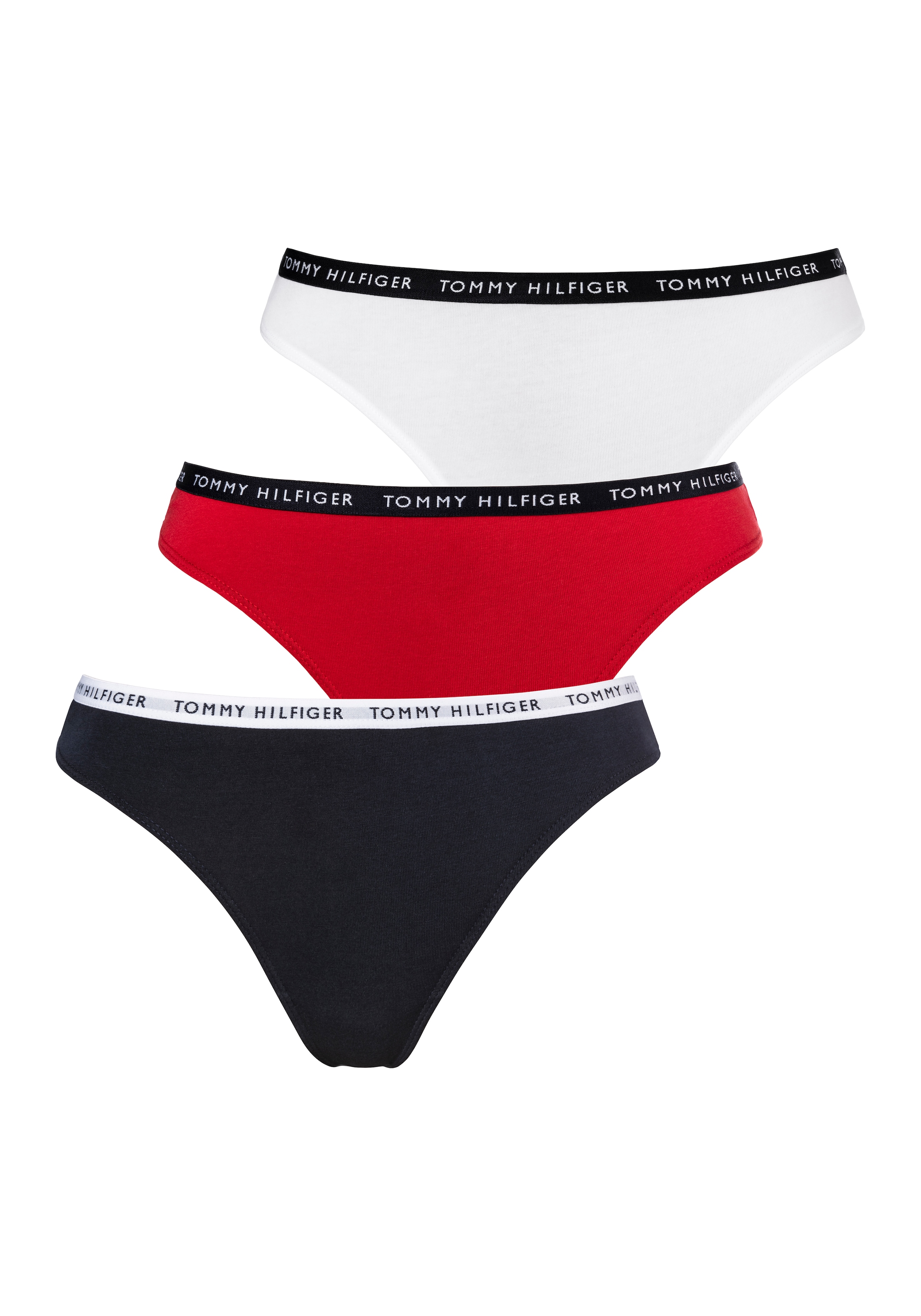 Tommy Hilfiger Underwear String 3 Stk. mit schmalem Logobündchen
