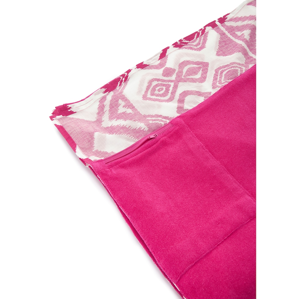 LASCANA Strandtuch »Handtuch«, (1 St.), Hamamtuch, Badetuch, Sommertuch mit kleiner Tasche