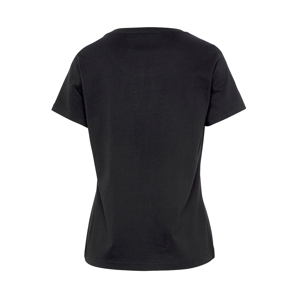 Vivance Dreams Pyjamaoberteil, mit Foliendruck