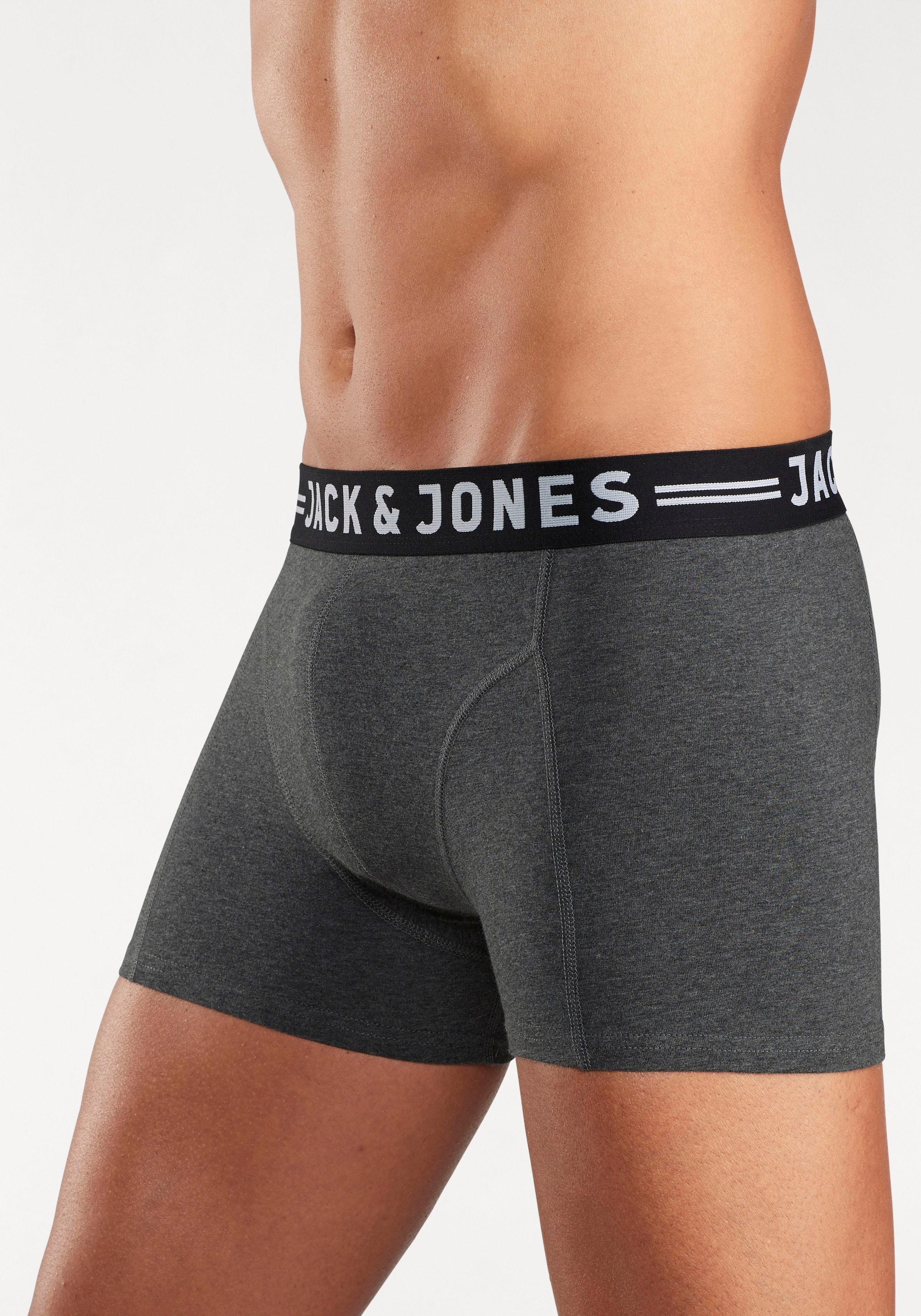 Jack & Jones Boxer »JAC Lichfield Trunks« Packung, 3 cuis mit kontrastfarbigem Bund