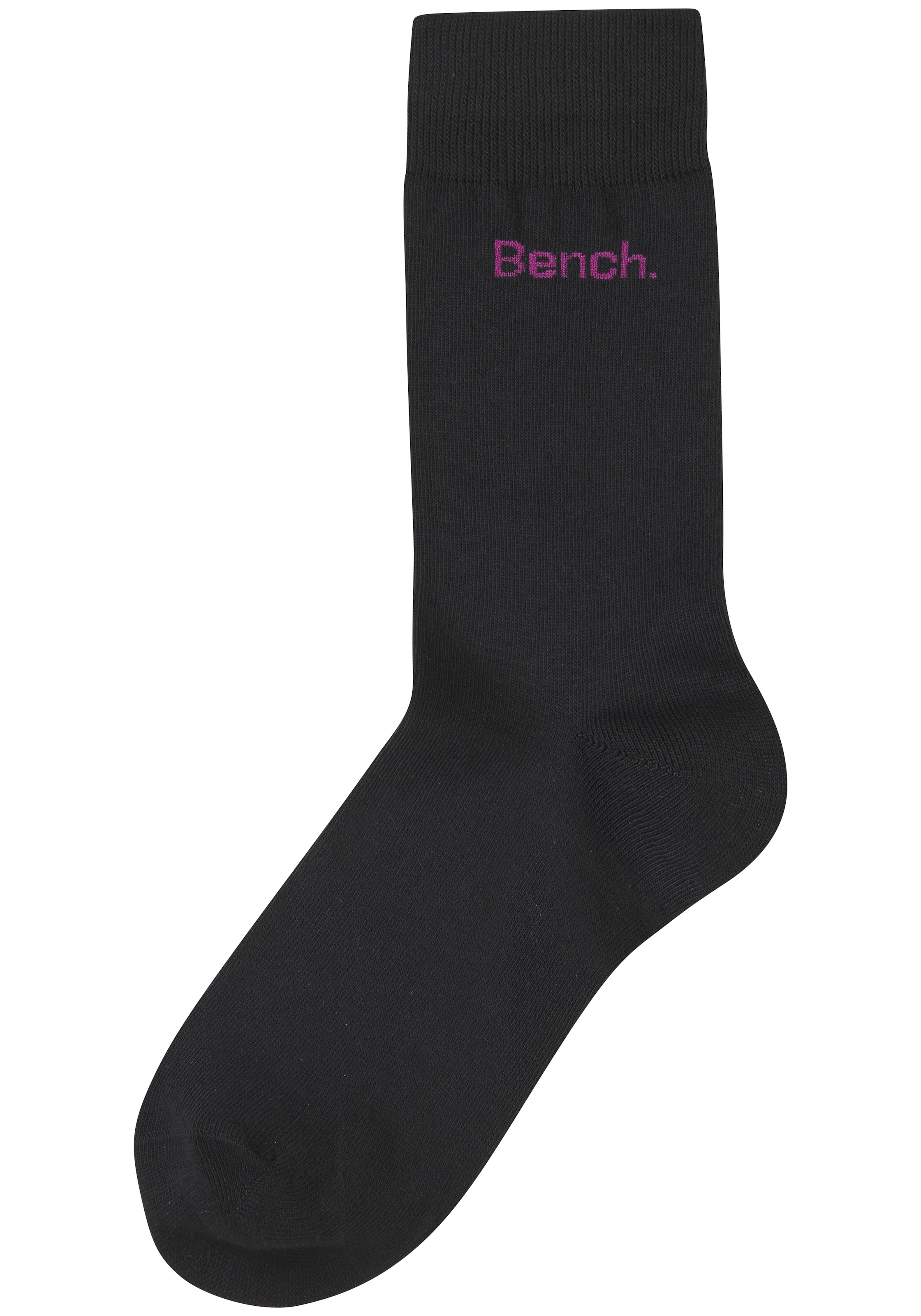 Bench. Chaussettes basiques »Herrensocken für Beruf und Freizeit« Paquet, 6 Couple tlg. avec petit logo de marque coloré