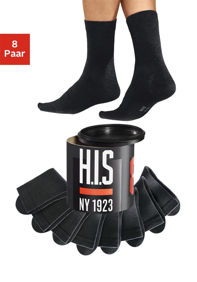 H.I.S Socken Dose, 8 Paar tlg. in der Geschenkdose
