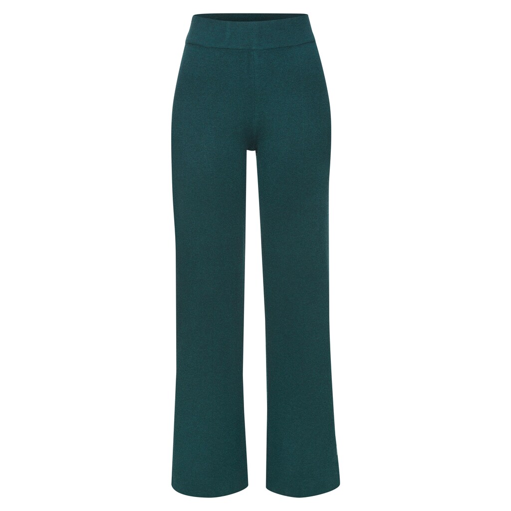 Elbsand Strickhose, mit weitem Bein und eingestricktem Logo, Loungewear