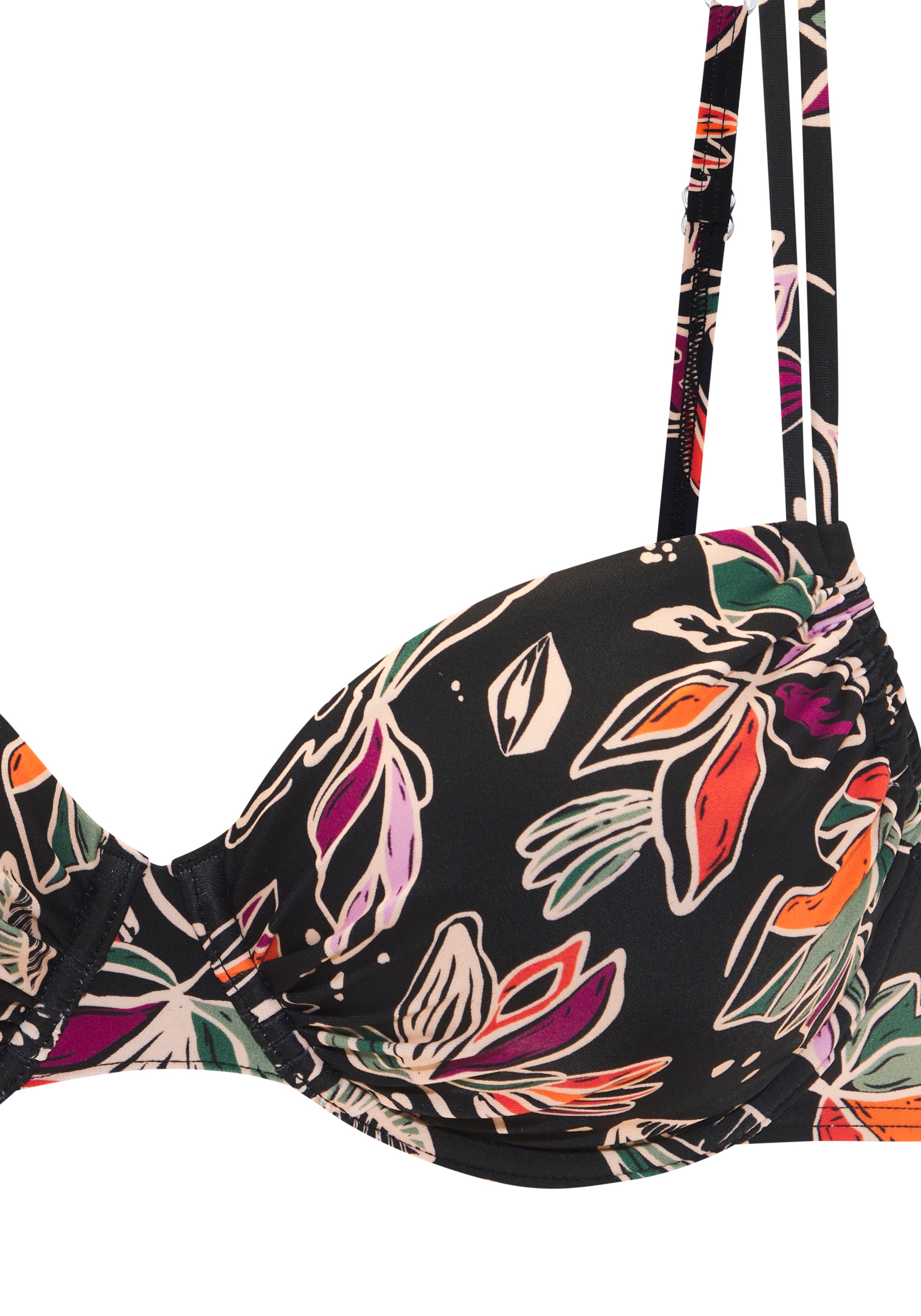 Buffalo Bügel-Bikini-Top »Whoopi« mit modernem Blätterdruck