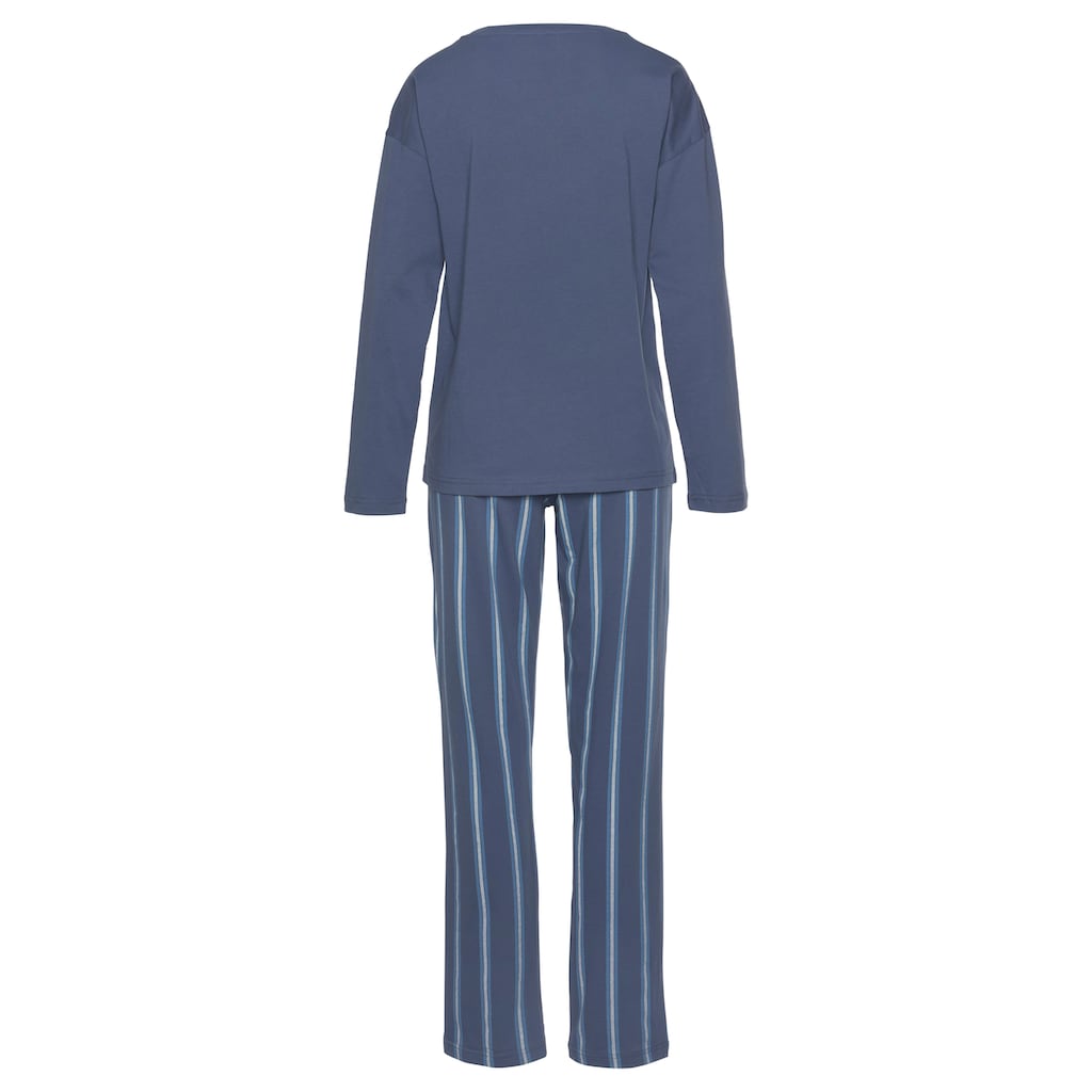 Vivance Dreams Pyjama, (2 tlg.), mit Frontdruck