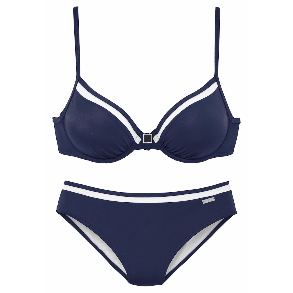 LASCANA Bügel-Bikini, mit Kontrastdetails