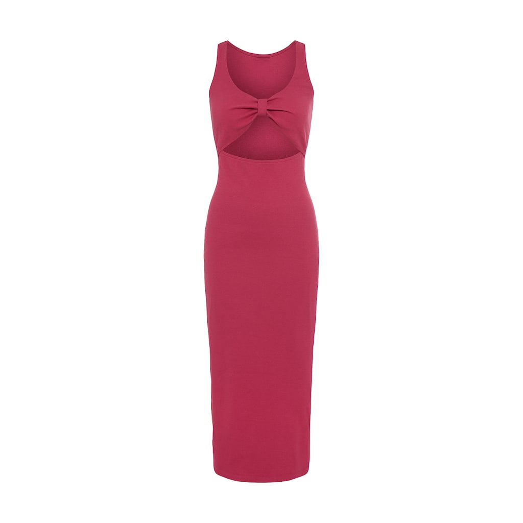 LSCN by LASCANA Midikleid, aus weicher Rippware
