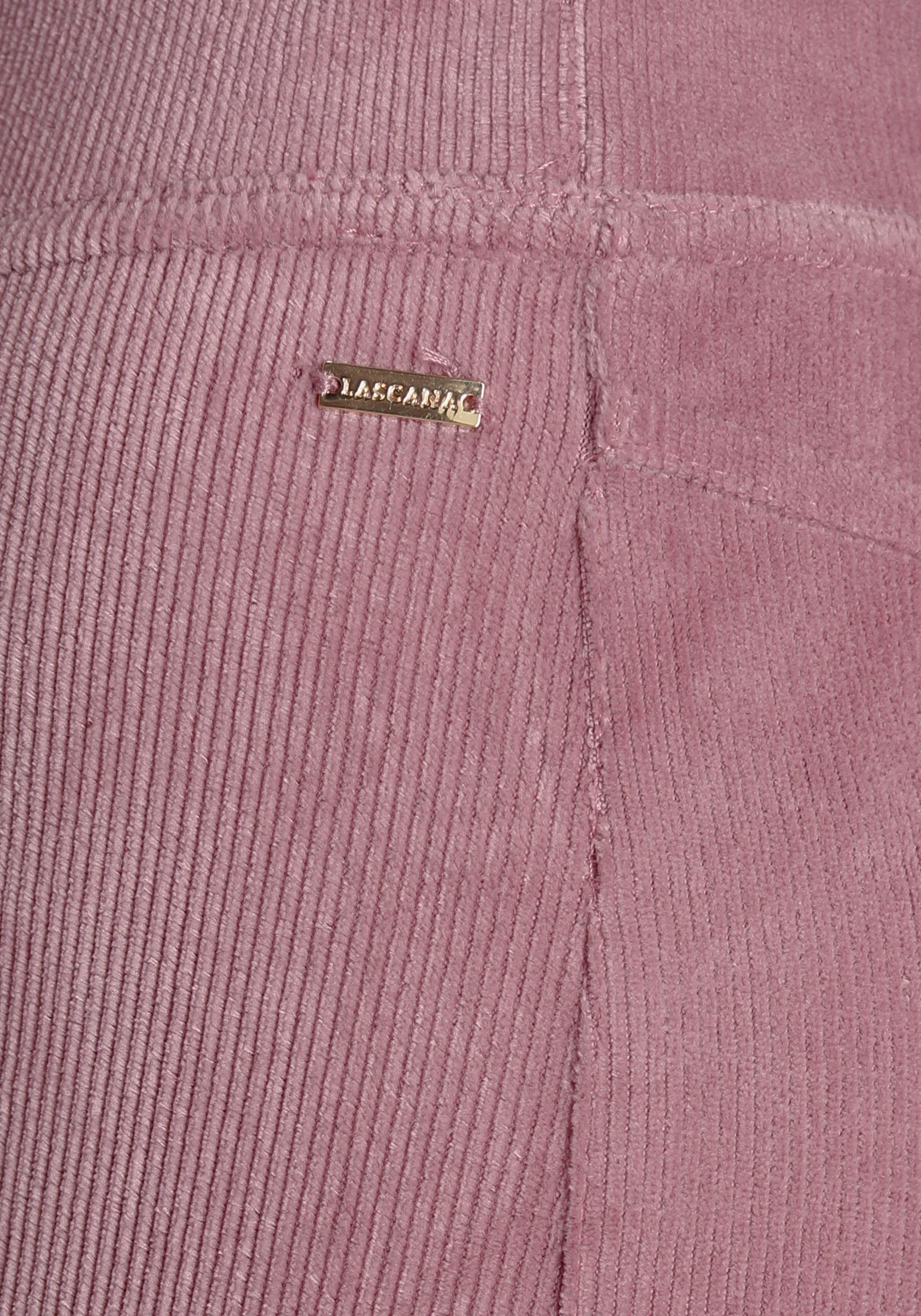 LASCANA Leggings, aus weichem Material in Cord-Optik, Loungewear