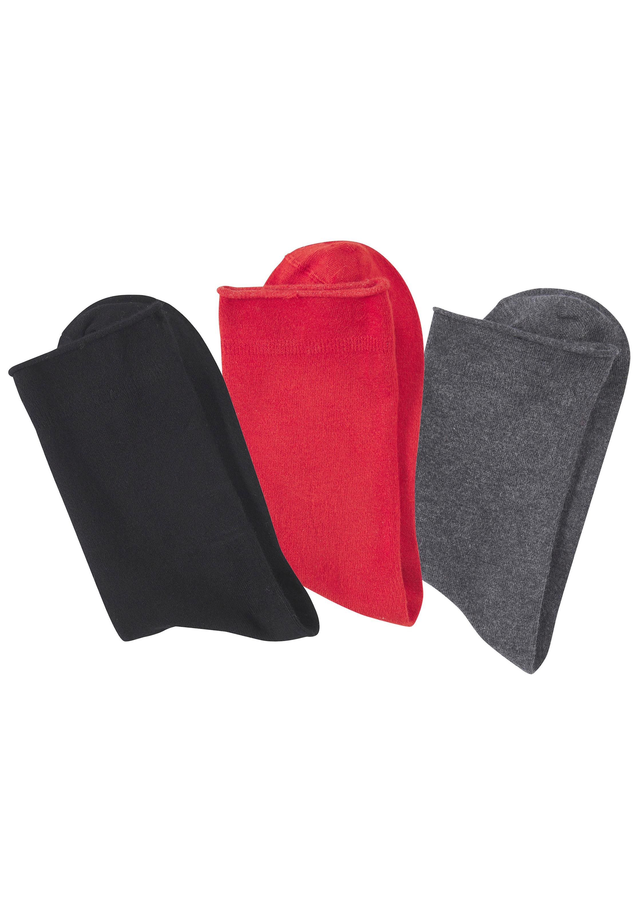 H.I.S Chaussettes basiques Paquet, 3 Couple tlg. mit extra weicher Viskose