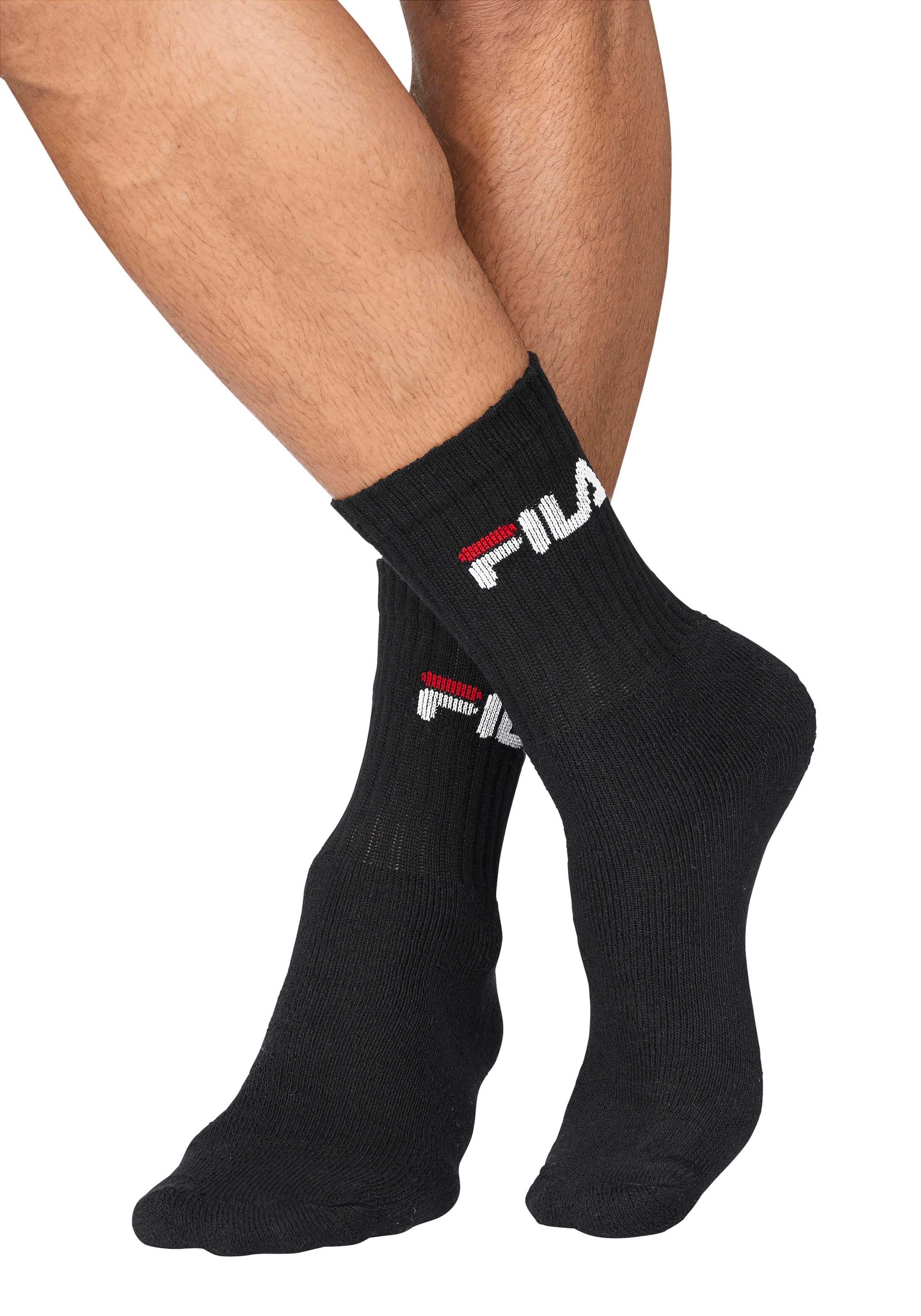 Fila Chaussettes de tennis »UNISEX CREW TENNIS FULL TERRY SOCKS« 6 cuis tlg. Sportsocken, flache Zehennaht
