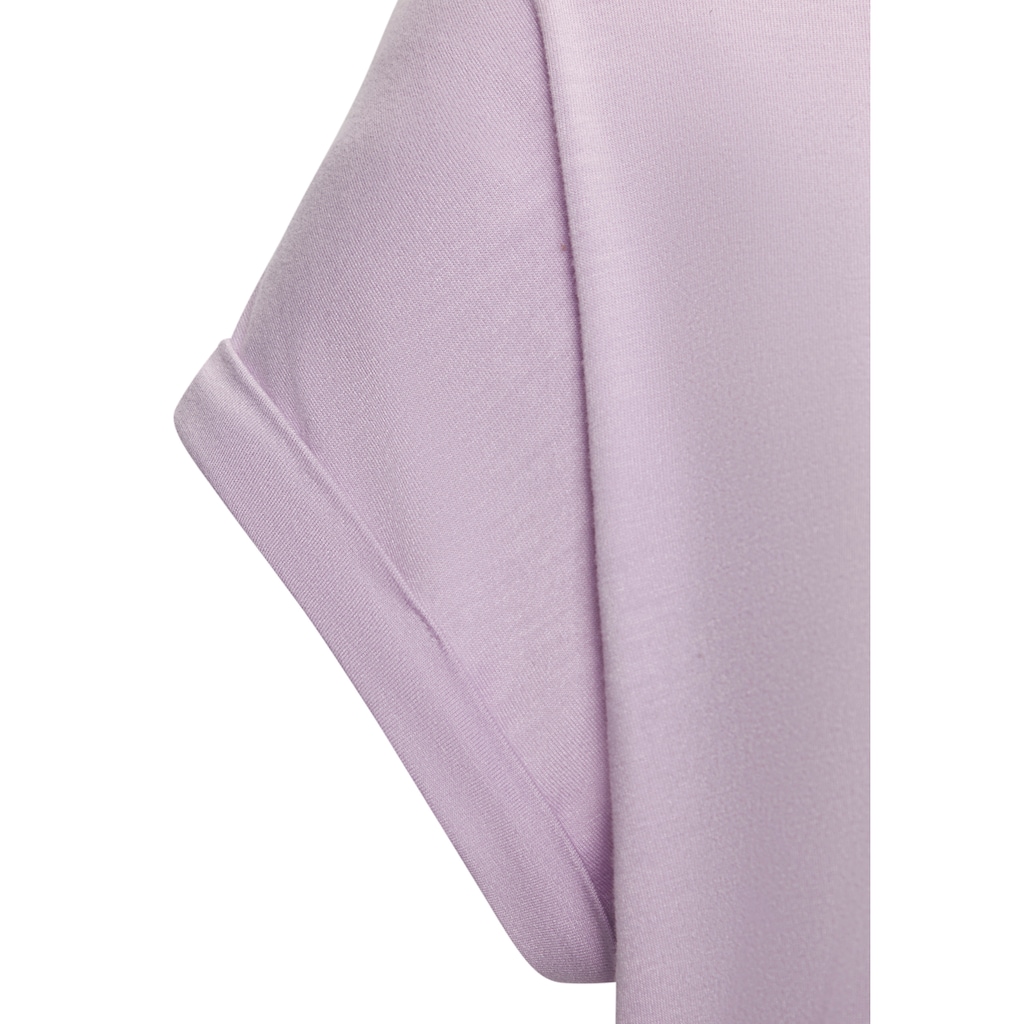 LASCANA Kurzarmshirt »mit Lascana Herz Print«, aus weichem Viskose-Stretch