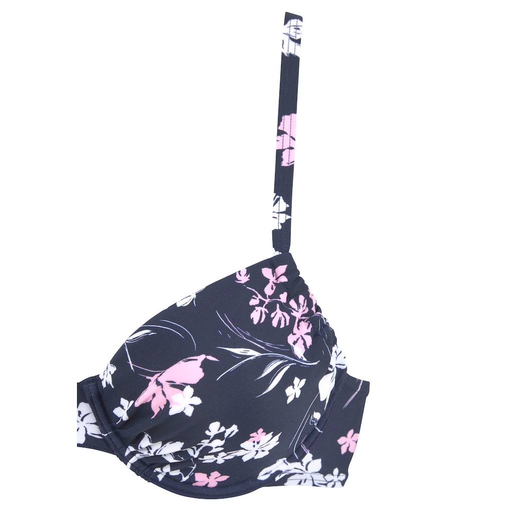 LASCANA Bügel-Bikini, mit unifarbener Hose
