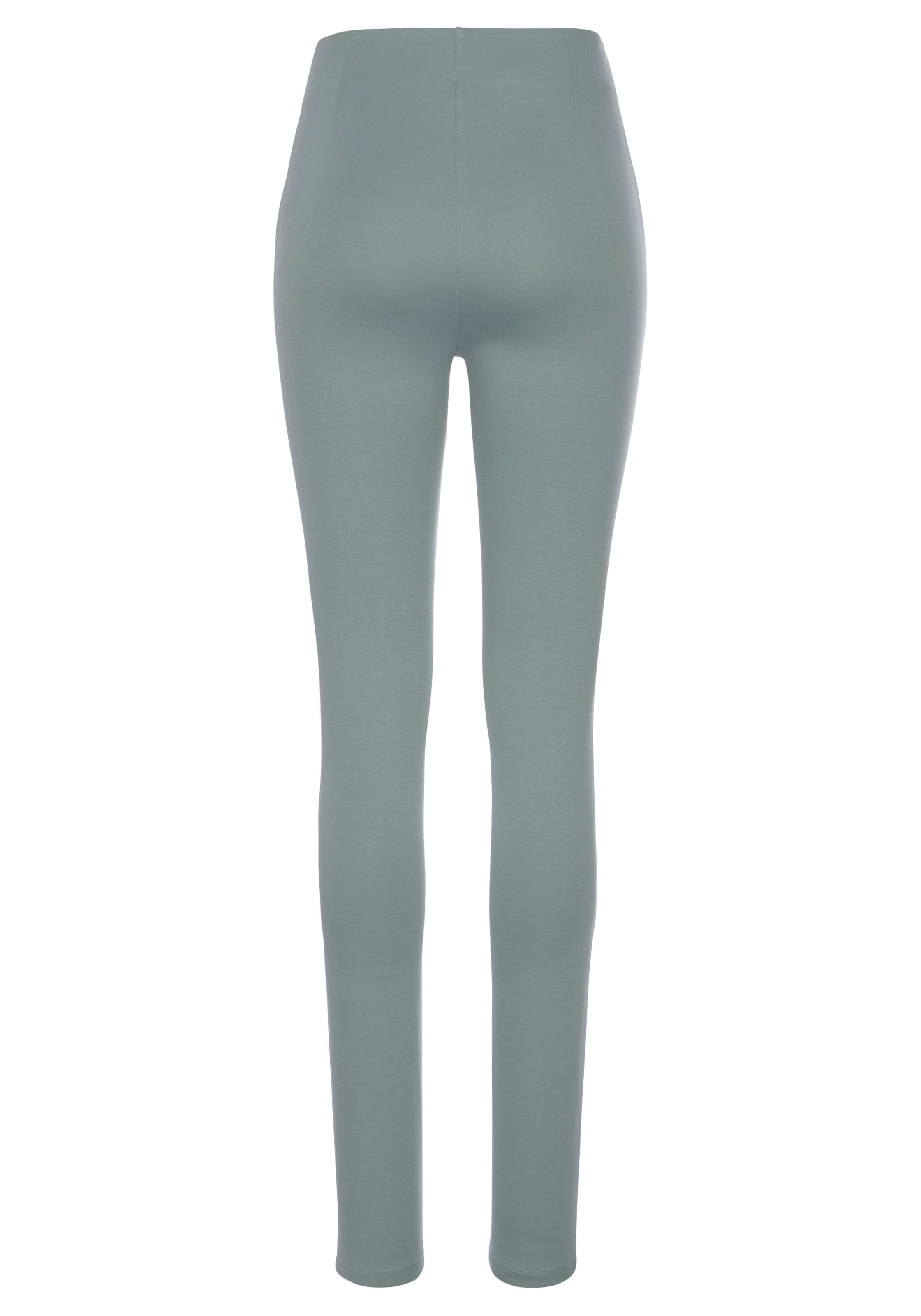 LASCANA Highwaist Leggings, mit Zierknöpfen