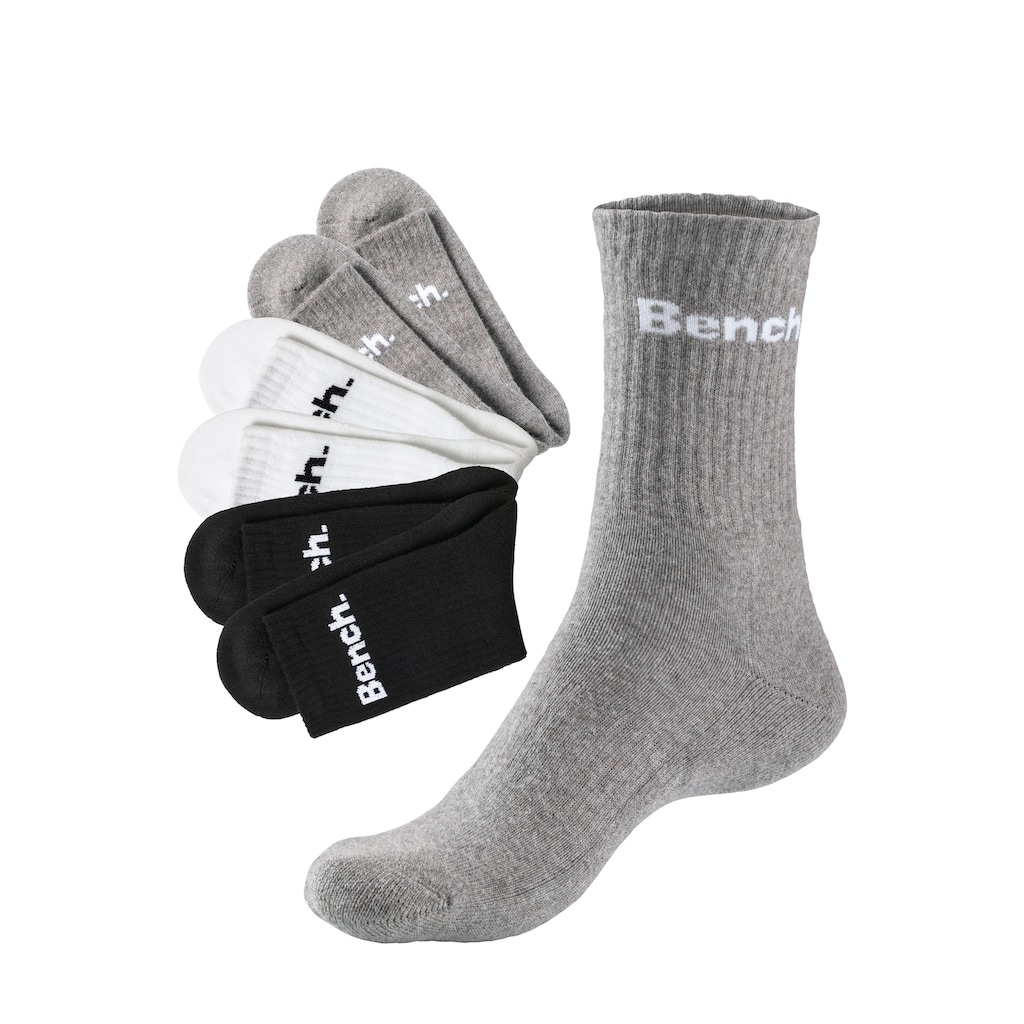 Bench. Tennissocken, (Packung, 6 Paar), mit Fuss Polsterung