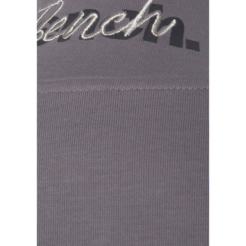 Bench. Loungewear Sweatjacke, mit bestickten Stehkragen, Loungeanzug