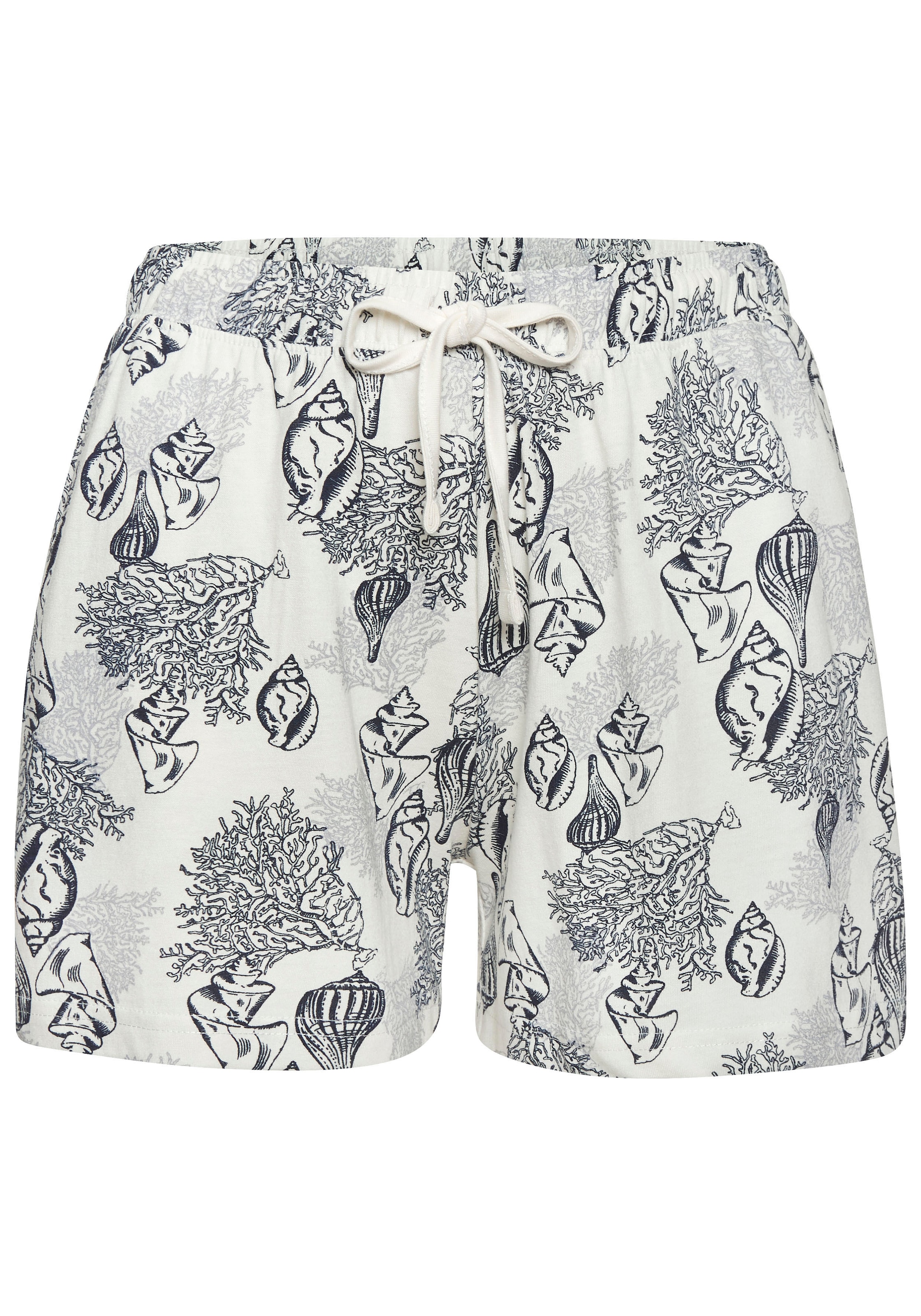Vivance Dreams Shorty, (Set, 2 tlg.), Schönes Muschel-Muster