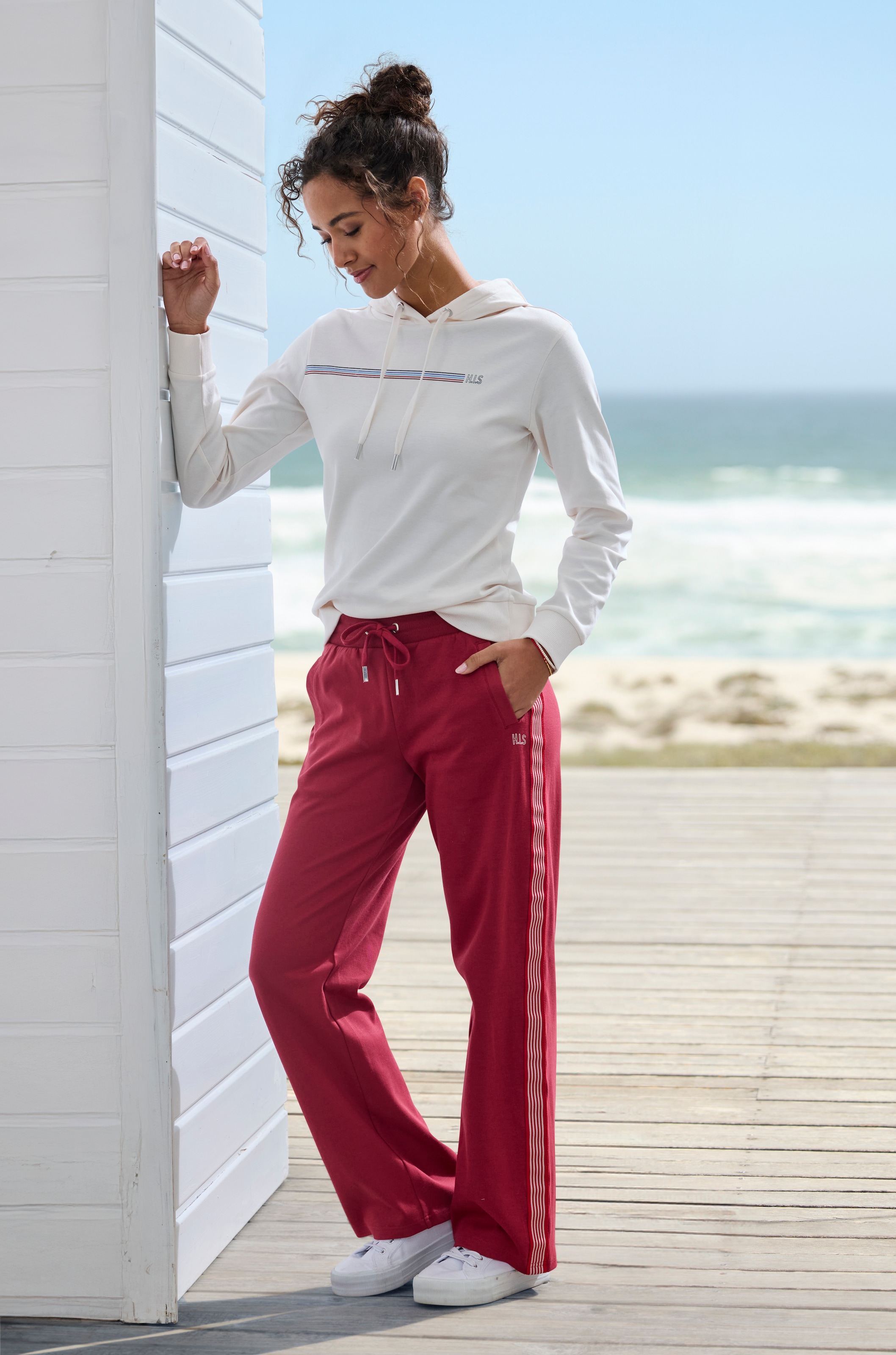 H.I.S Hoodie, mit Streifenprint, Loungewear