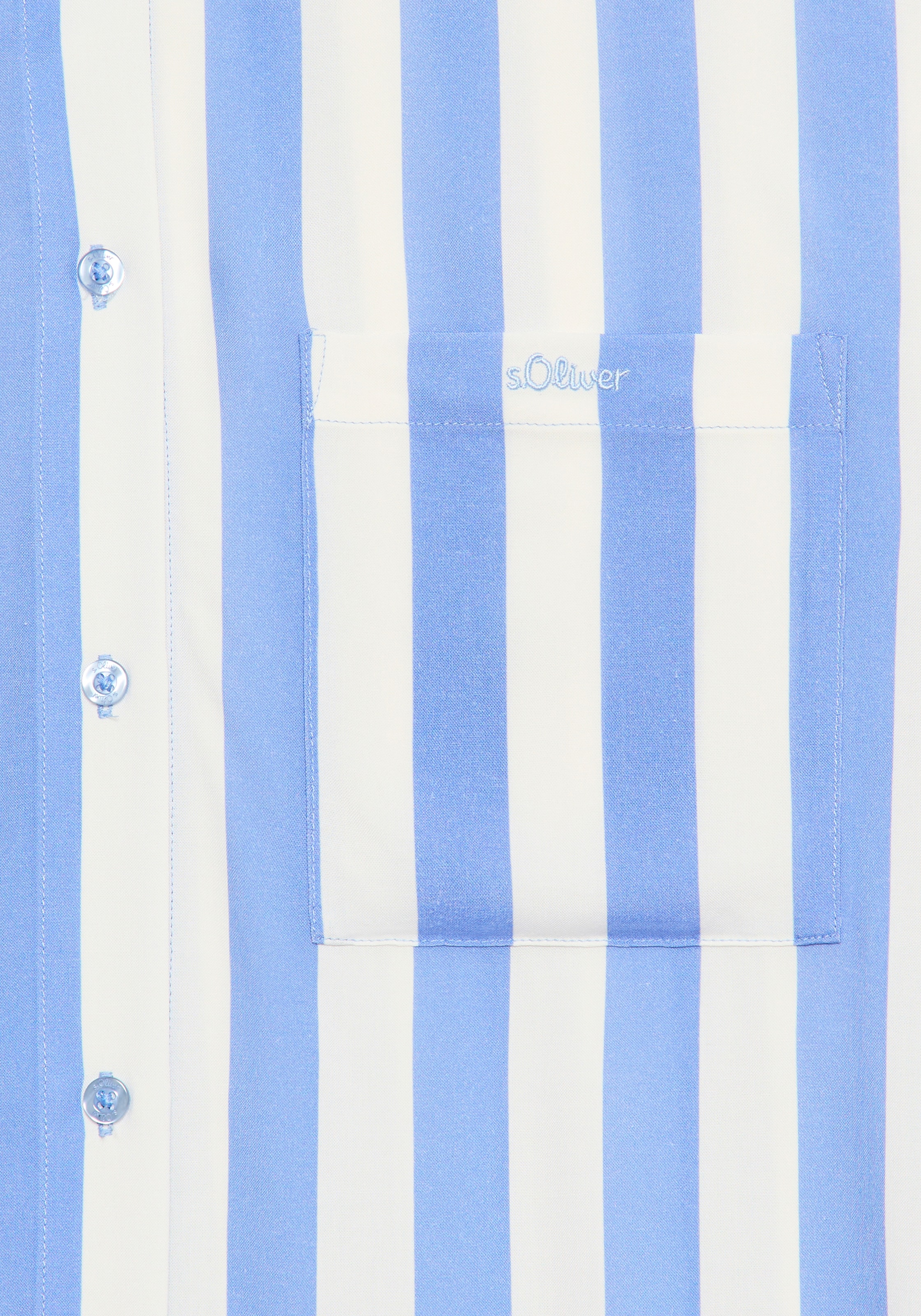 s.Oliver aufgesetzte Tasche mit breiten Streifen