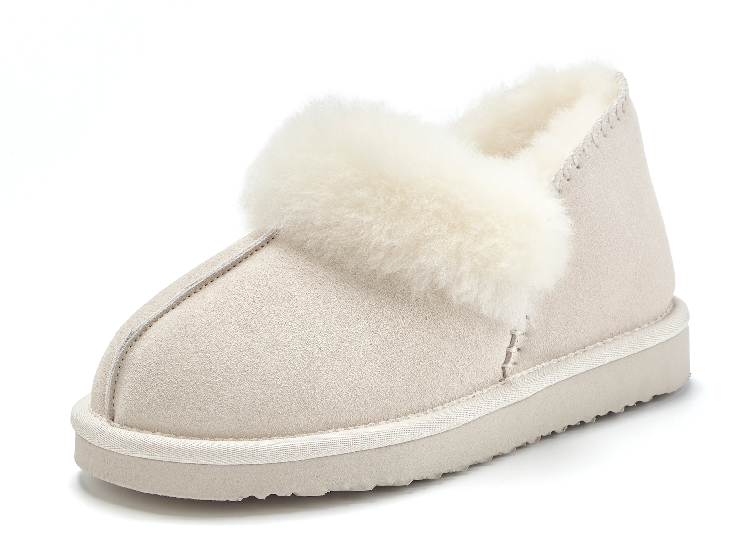 Vivance Hausschuh »Plüsch Hausschuh, Pantolette, Pantoffel, Homeslippers«  Plüsch Hausschuh, Pantolette, Pantoffel aus Lammfell