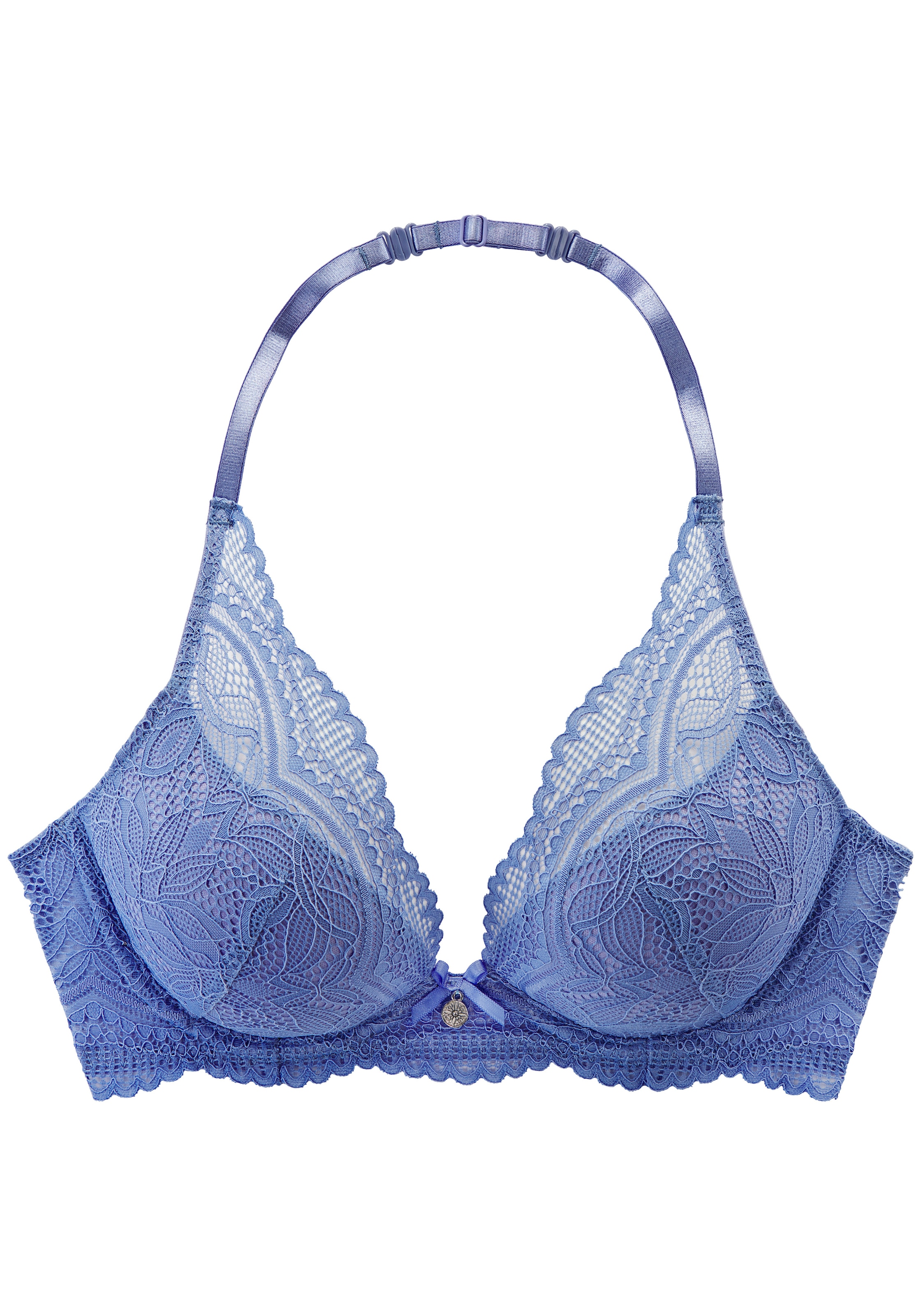 Nuance by Lascana Neckholder-BH »Vivianna« mit verschiedenen Tragevarianten, mit floraler Spitze, Dessous