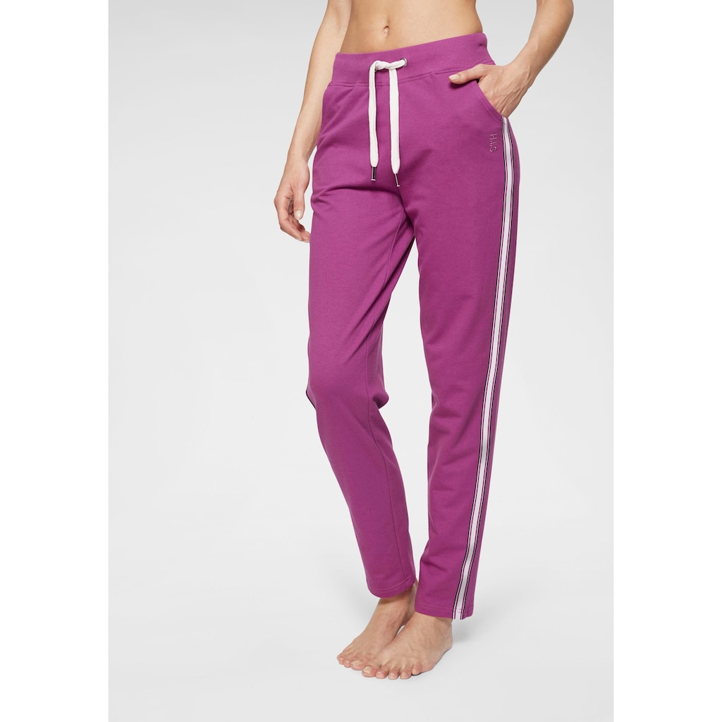H.I.S Homewearhose, -Loungehose mit seitlichen Streifen und Eingrifftaschen, Loungewear