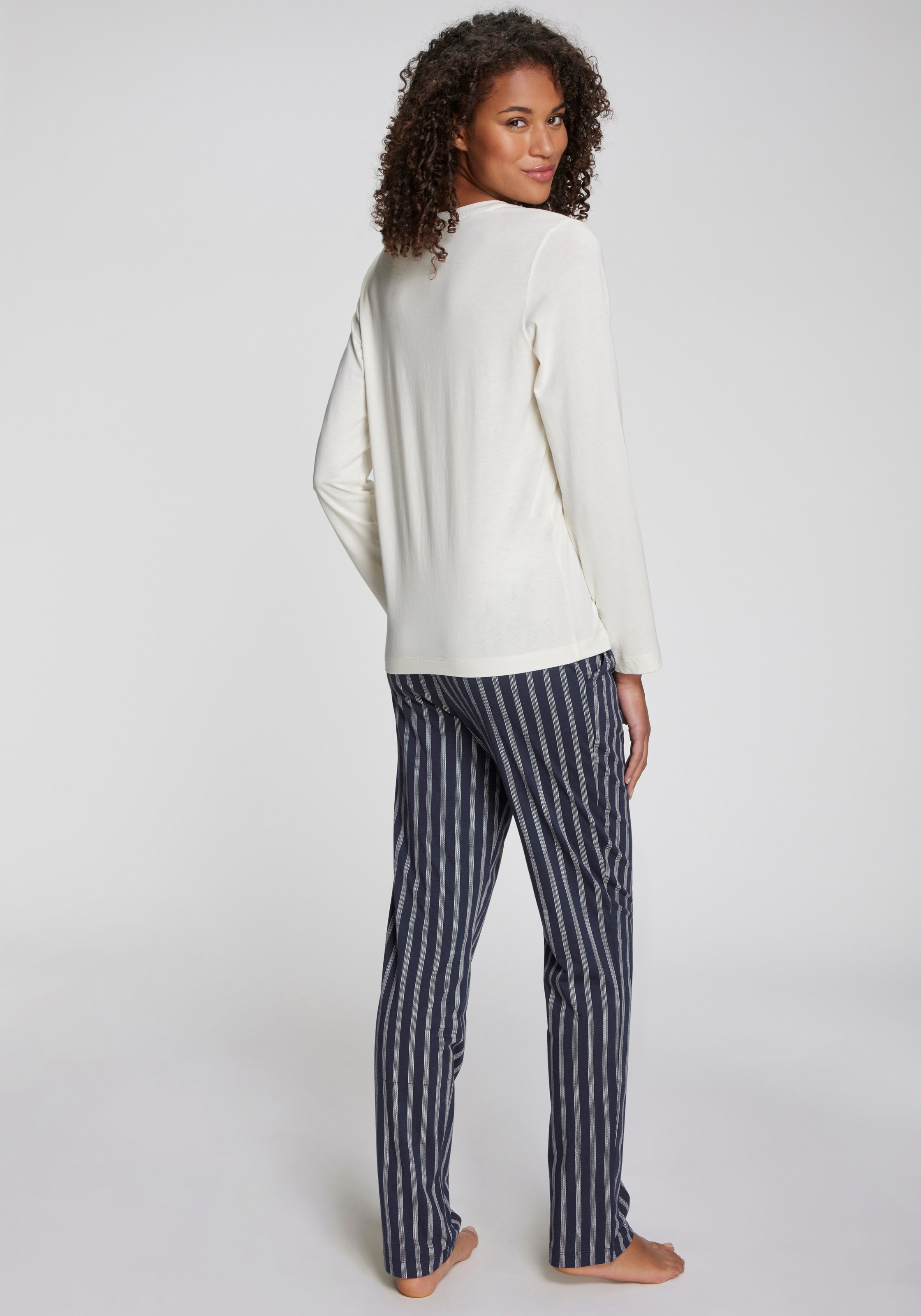 Vivance Dreams Pyjamahose, Mit schönem Muster