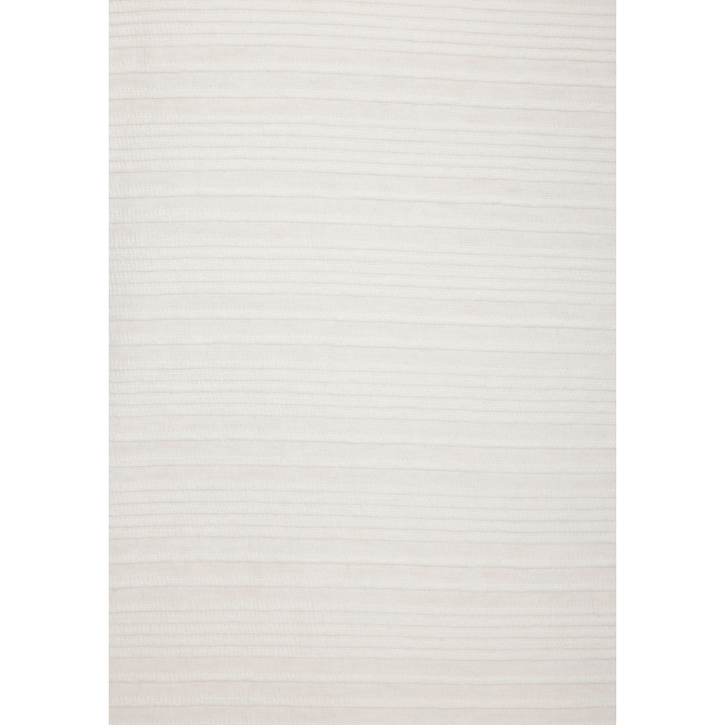 Vivance T-Shirt »mit modischer Streifenstruktur«, (Packung), aus weicher Baumwoll-Qualität