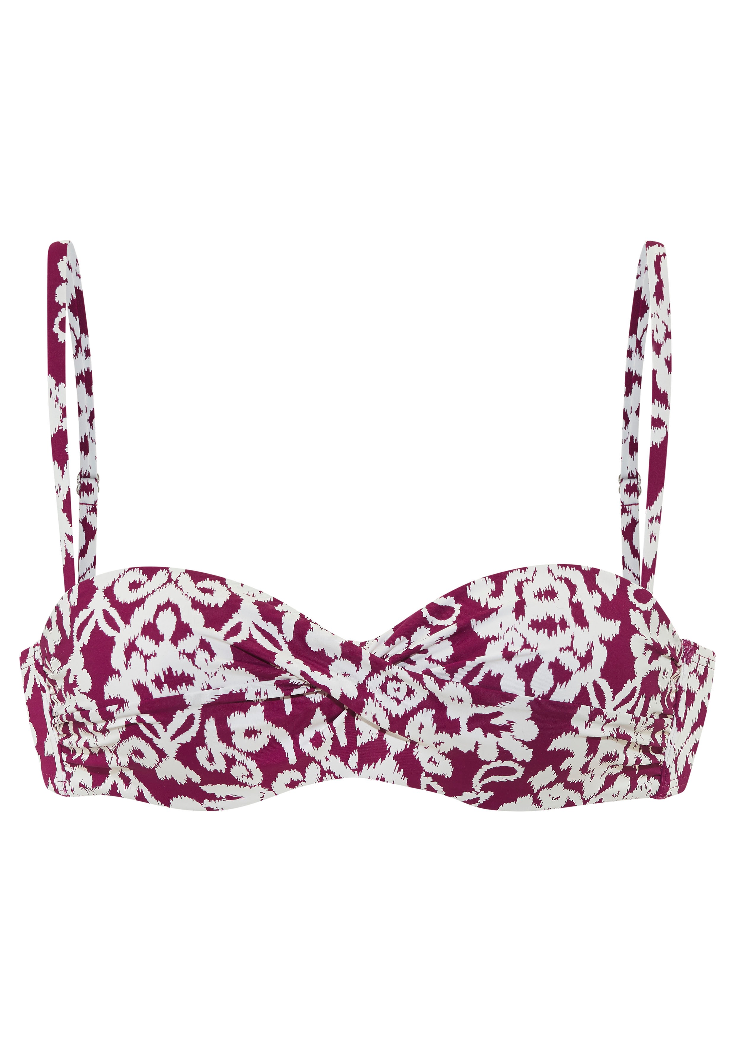 Thumbnail - LASCANA Bügel-Bandeau-Bikini-Top »Piper«, mit auffälligem Alloverprint