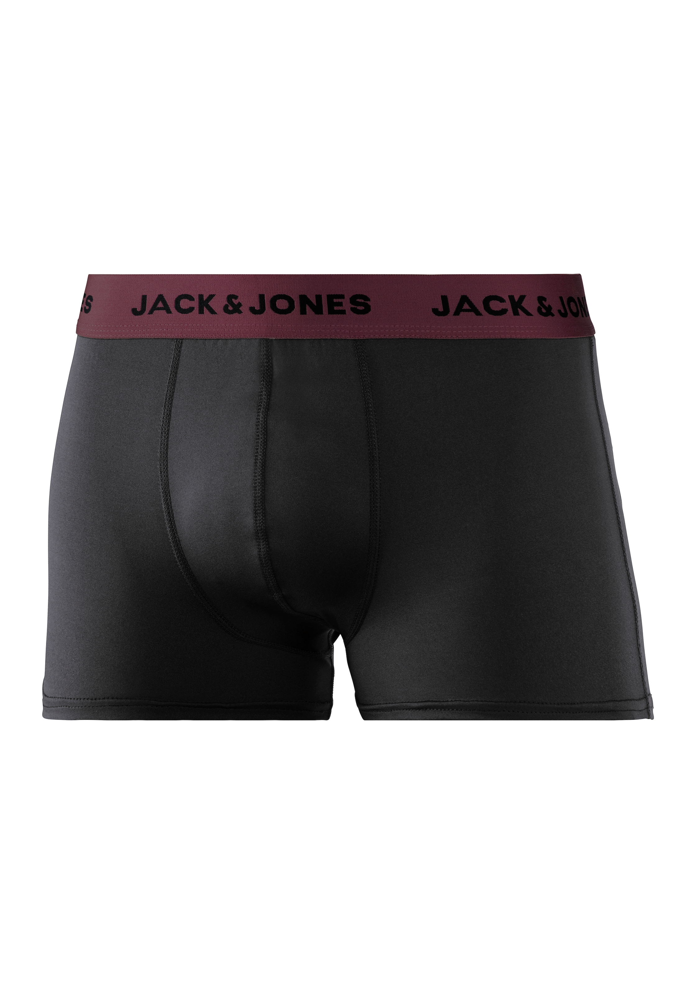 Jack & Jones Trunk »JACFLOWER aus Microfaserqualität und schnelltrocknendem Material« Packung, 3 Stk. unifarben mit Farbeinsatz, modisch, eng anliegend, Microfaser