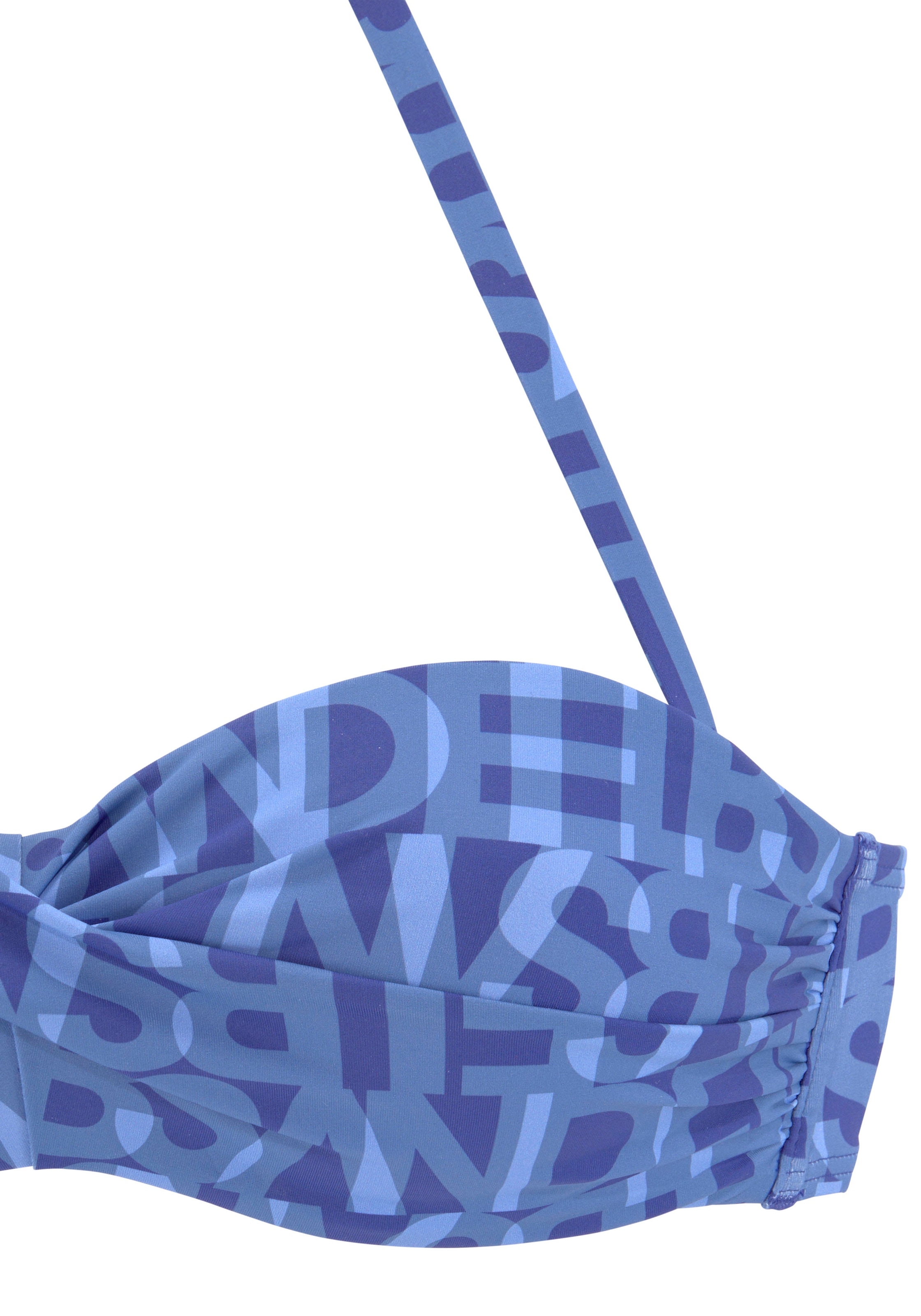 Elbsand Bügel-Bandeau-Bikini-Top »Letra«, mit tollem Wording