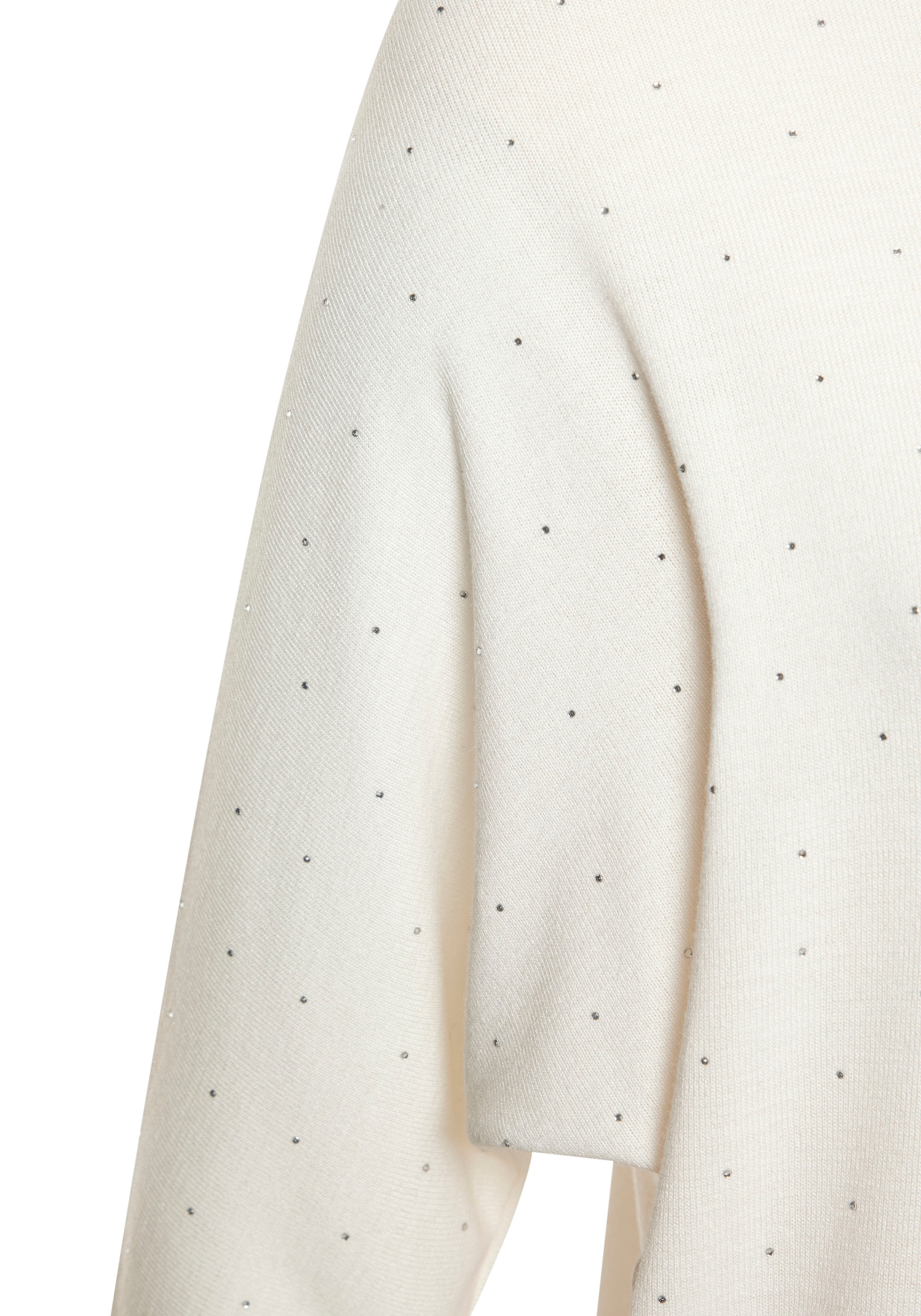 LASCANA Rundhalsshirt »mit funkelnden Strass-Steinen« aus weichem Viskose-Strick