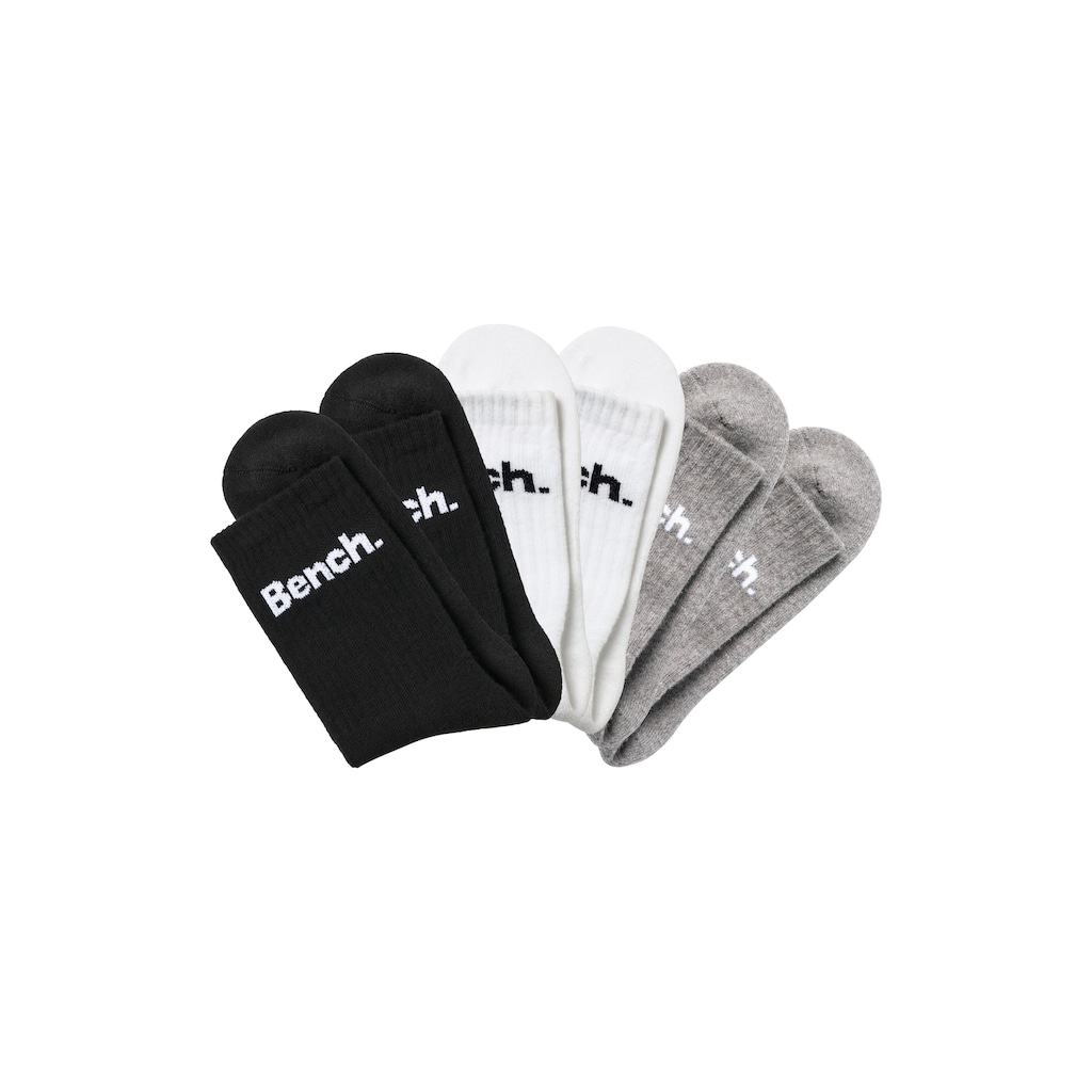 Bench. Tennissocken, (Packung, 6 Paar), mit Fuss Polsterung